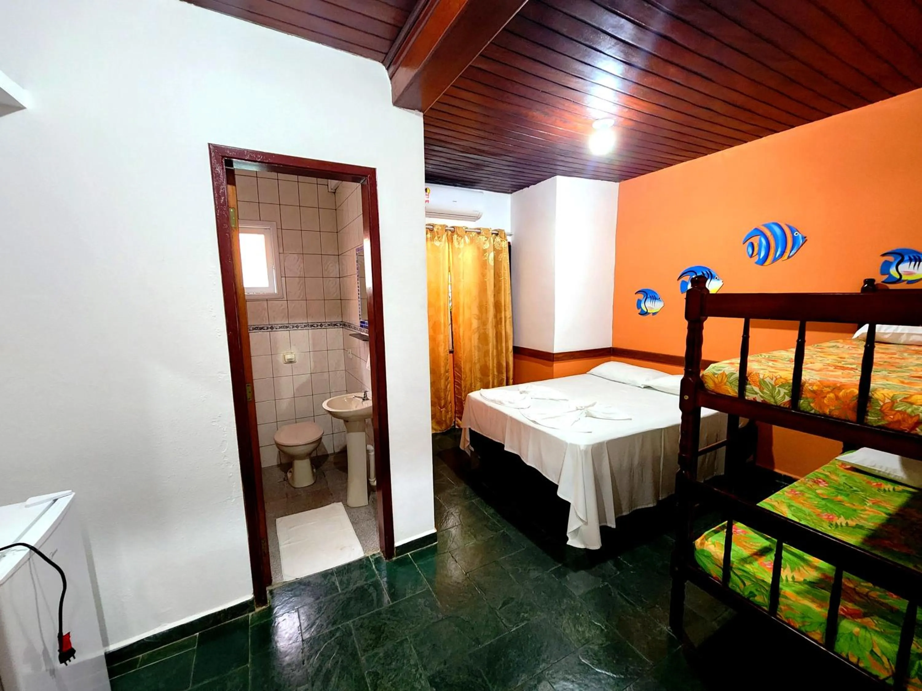 Bedroom, Bed in Pousada Viva Ubatuba