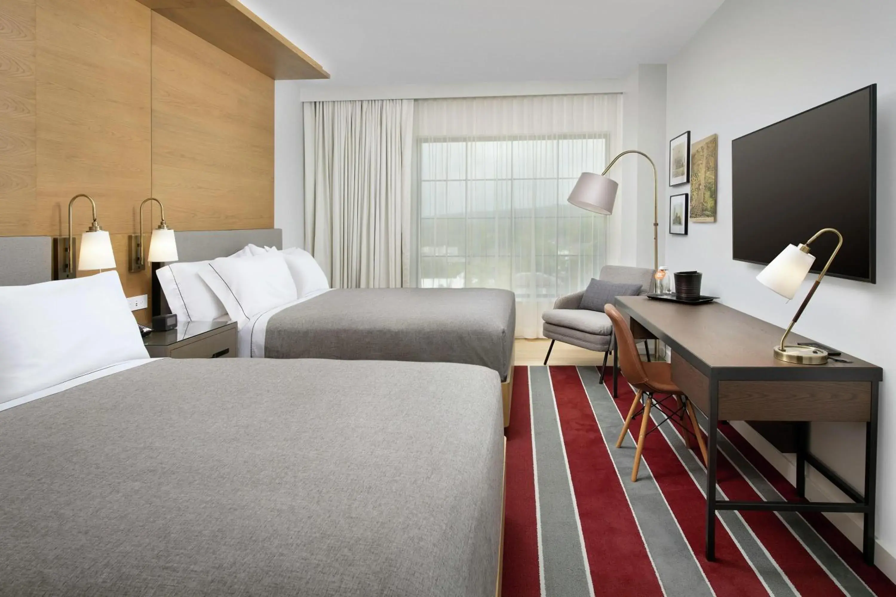 Queen Room with Two Queen Beds in Canopy By Hilton Ithaca Downtown Queen Room with Two Queen Beds in Canopy By Hilton Ithaca Downtown