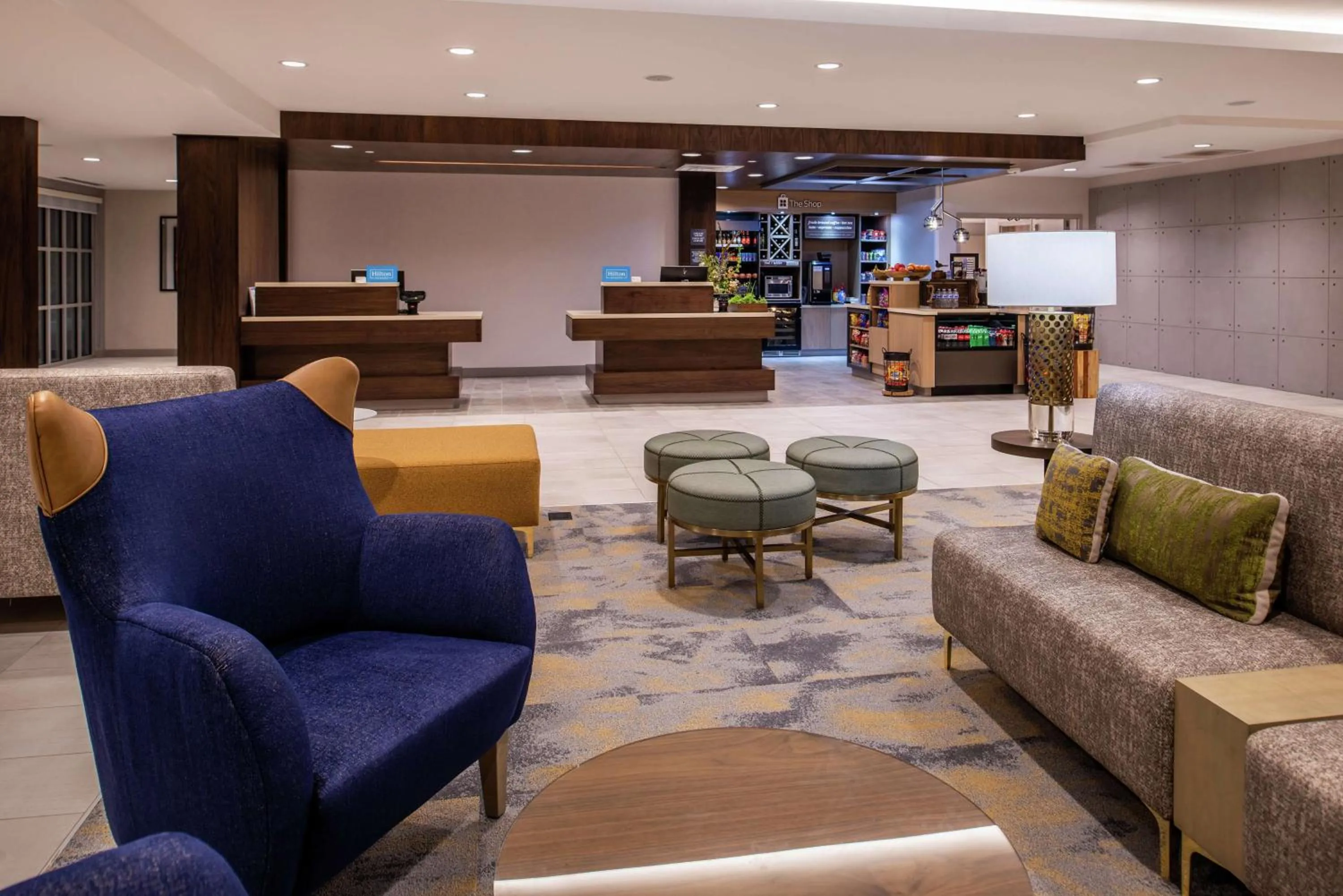 Lobby or reception in Hilton Garden Inn Kansas City Airport Mo