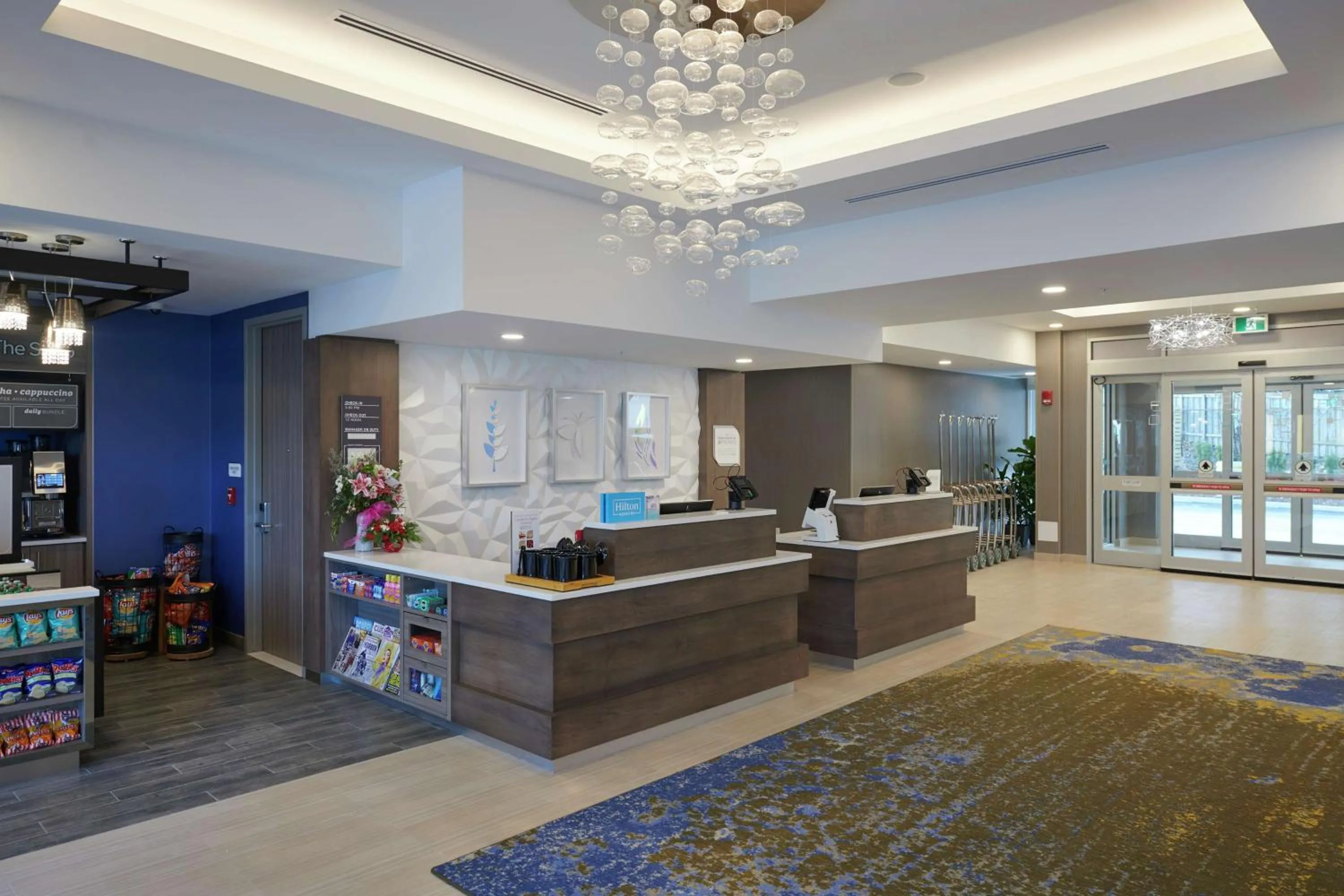 Lobby or reception in Hilton Garden Inn St. John's Newfoundland, Canada