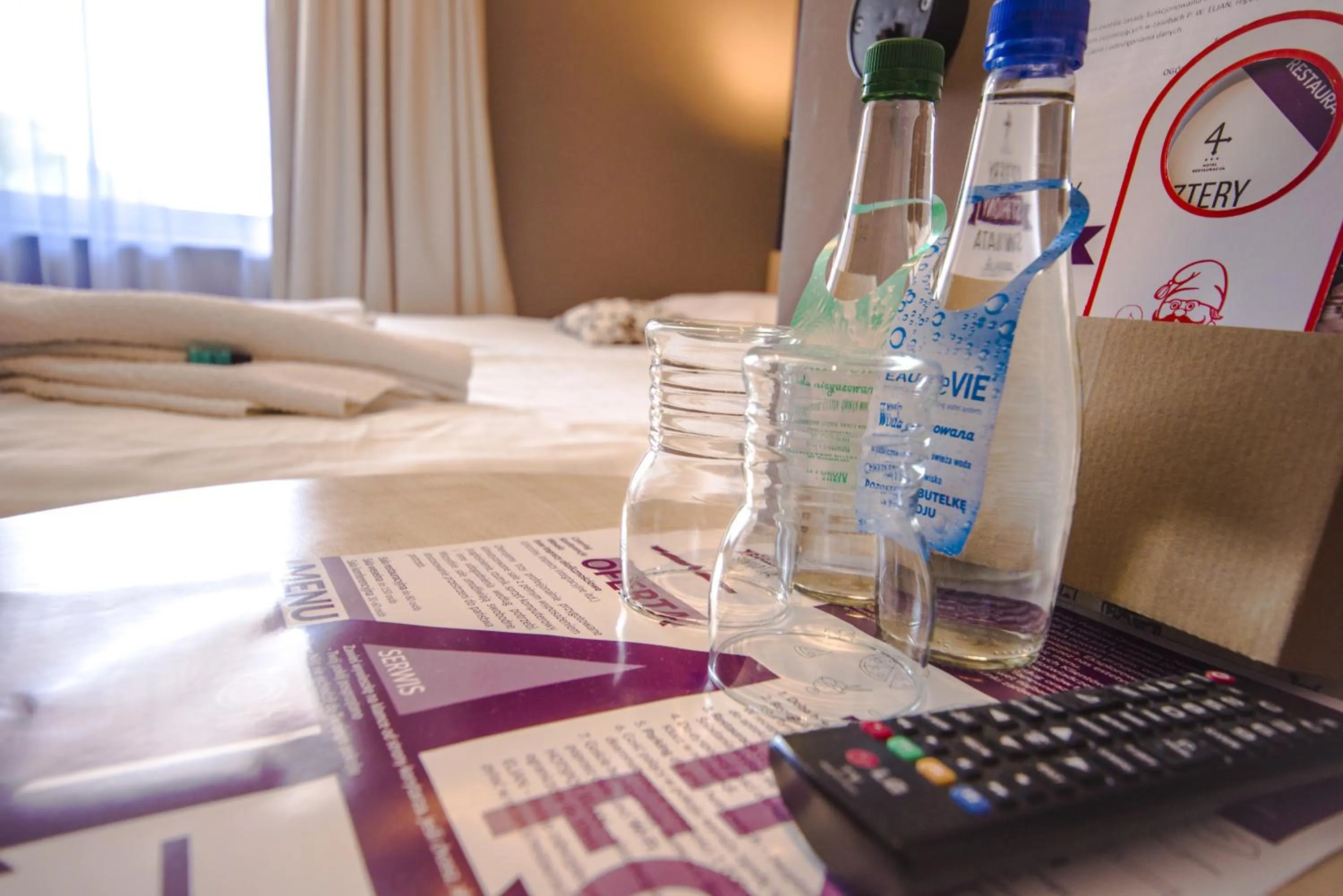 Property logo or sign, Bed in Hotel 4