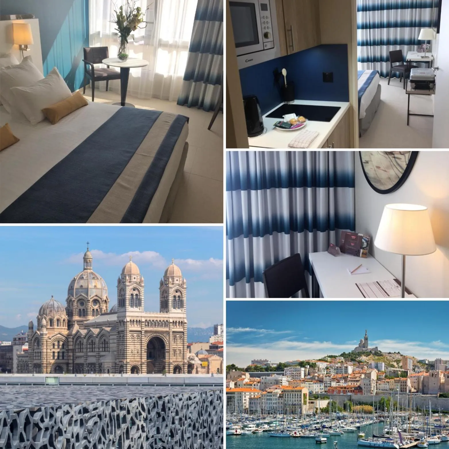 Bird's eye view, Bed in Residhome Marseille