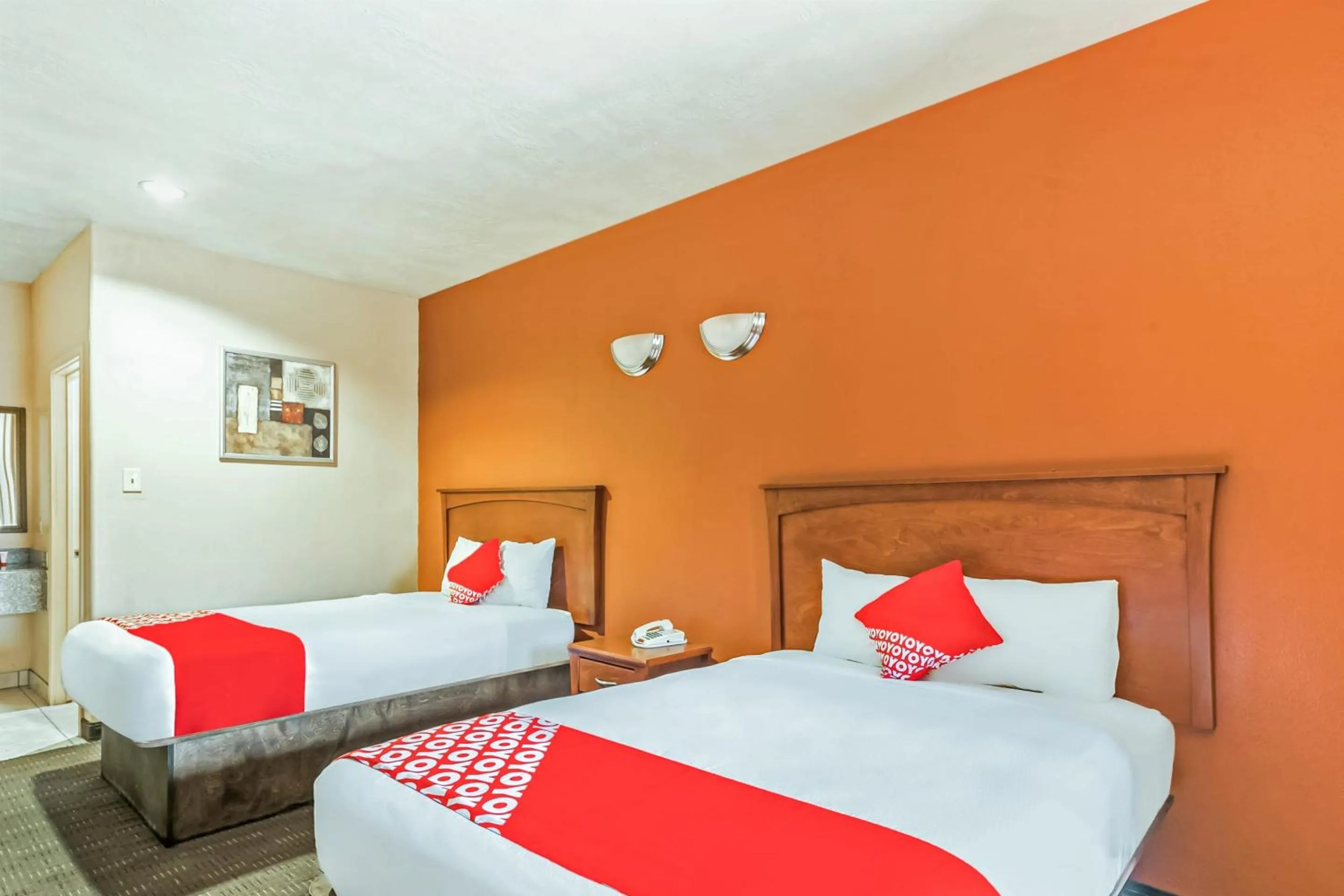 Bedroom in OYO Hotel Jewett TX Southwest, I-45