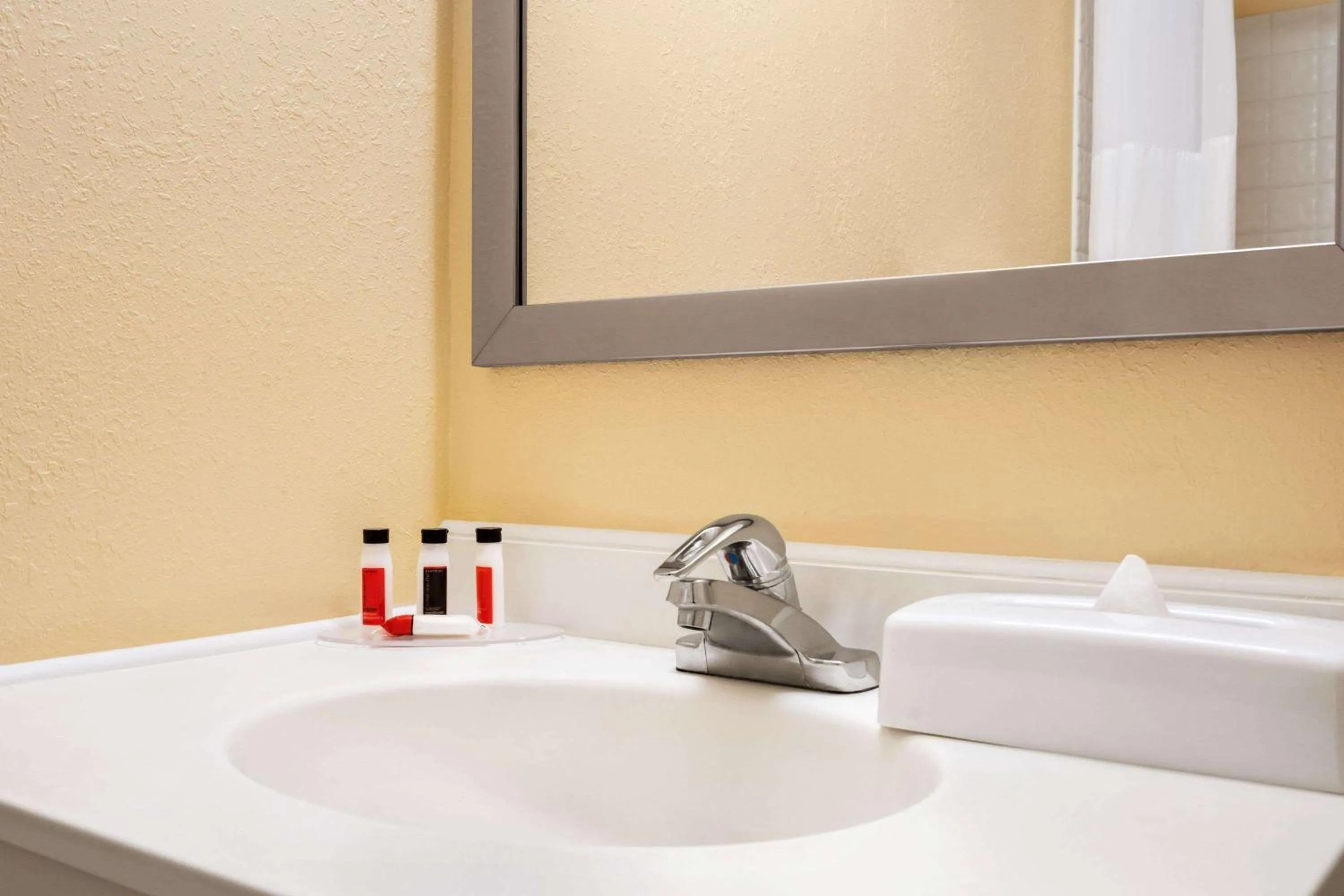 Bathroom in Days Inn by Wyndham Auburn/Finger Lakes Region