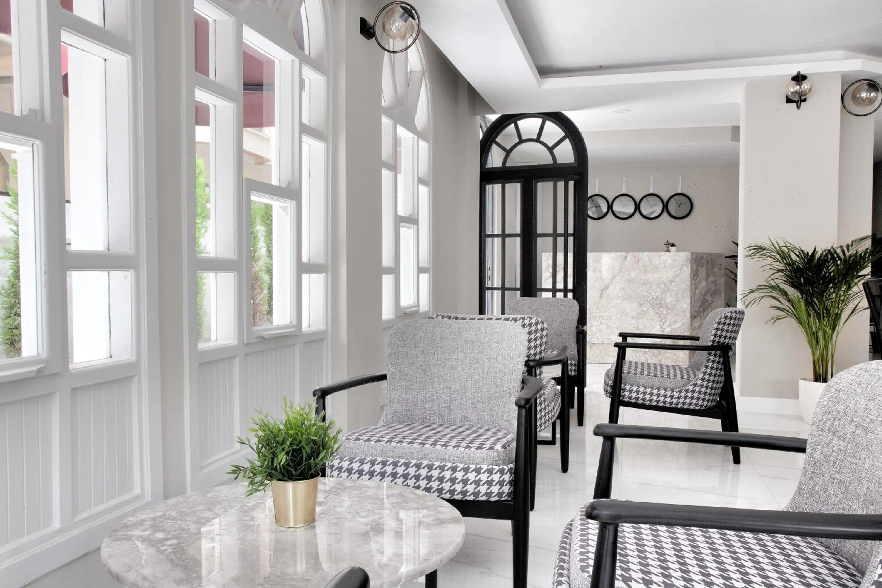 Lobby or reception in Siete Hotel