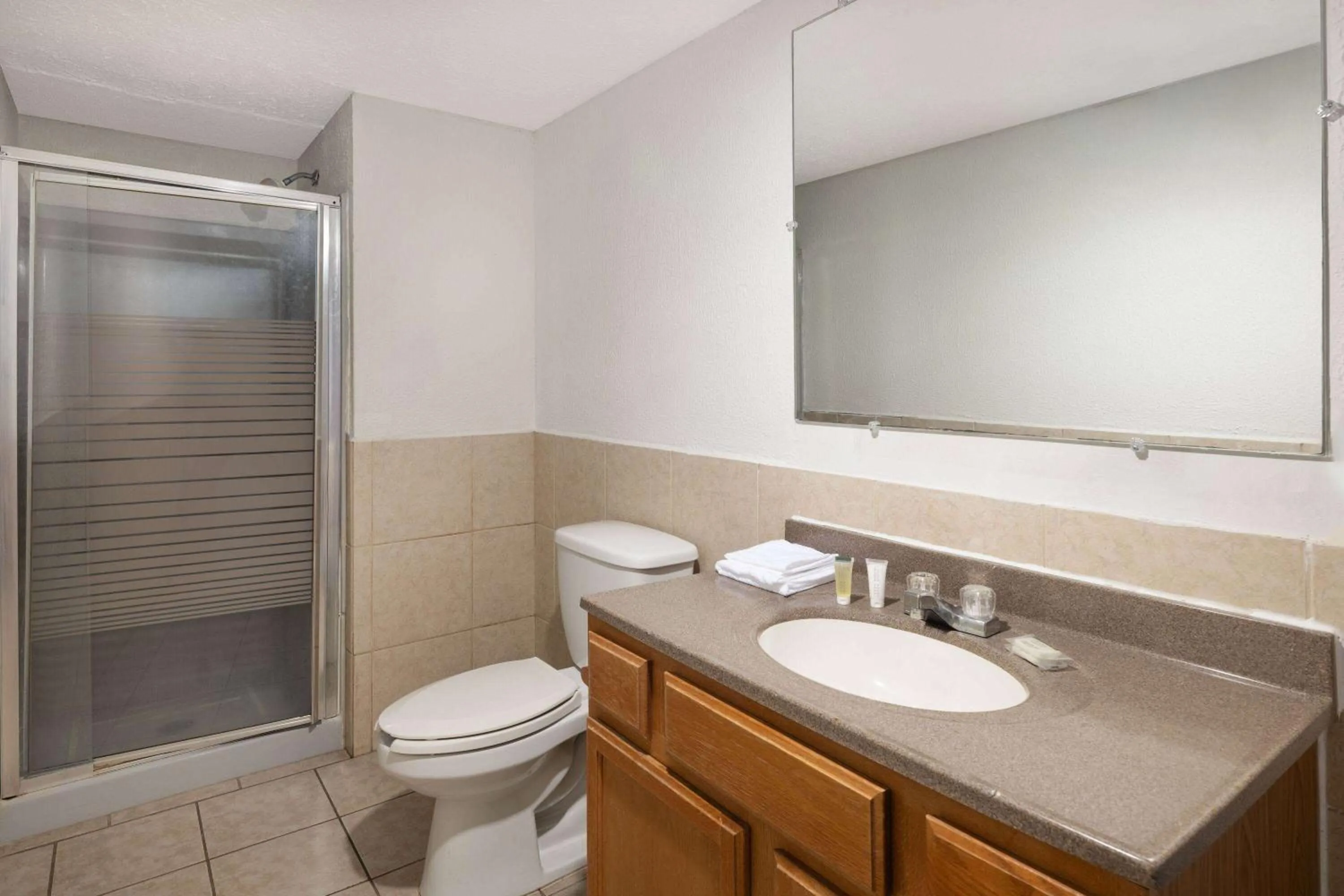 Bathroom in Super 8 by Wyndham Youngstown Girard