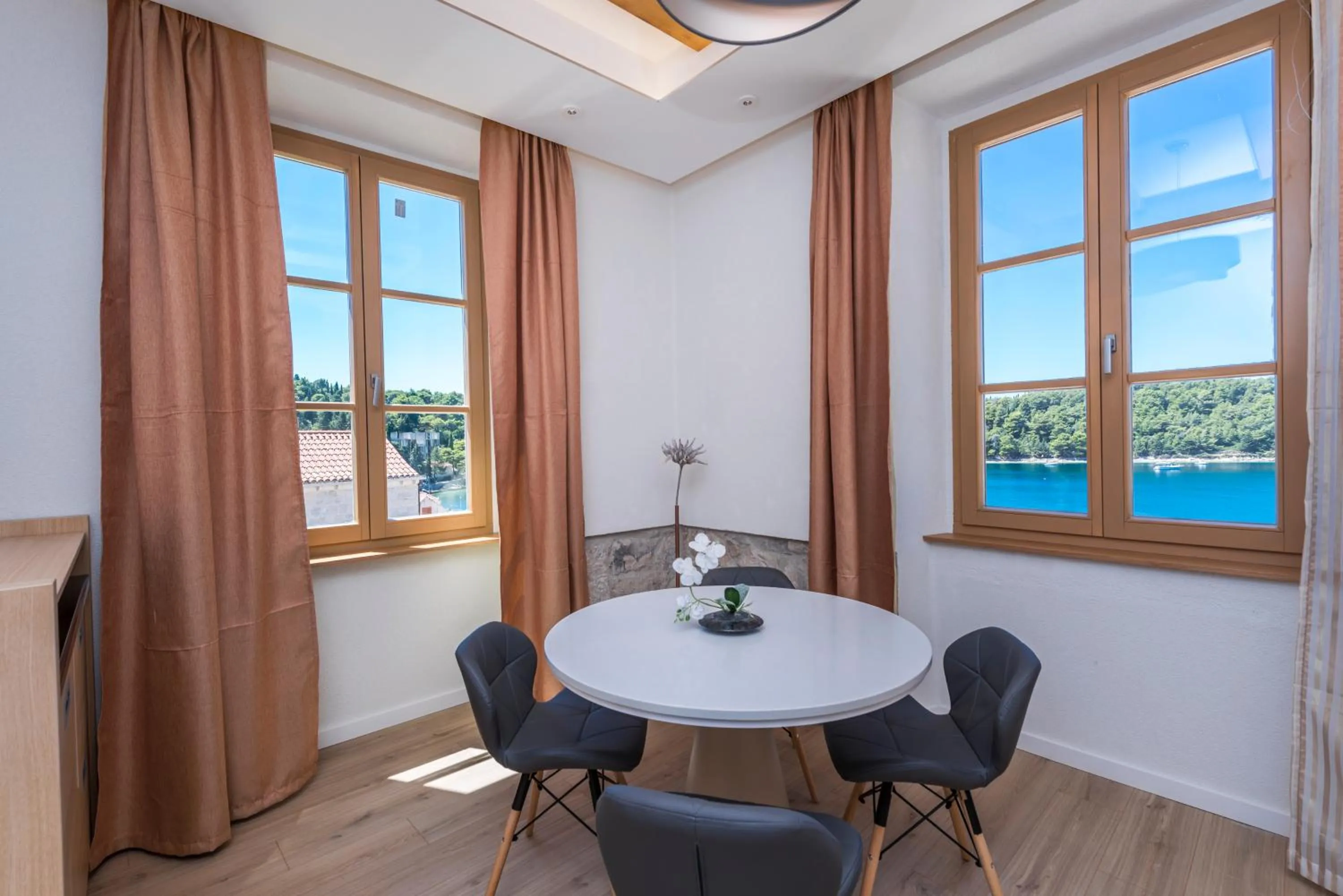 Seating area in Casa Antika Suites