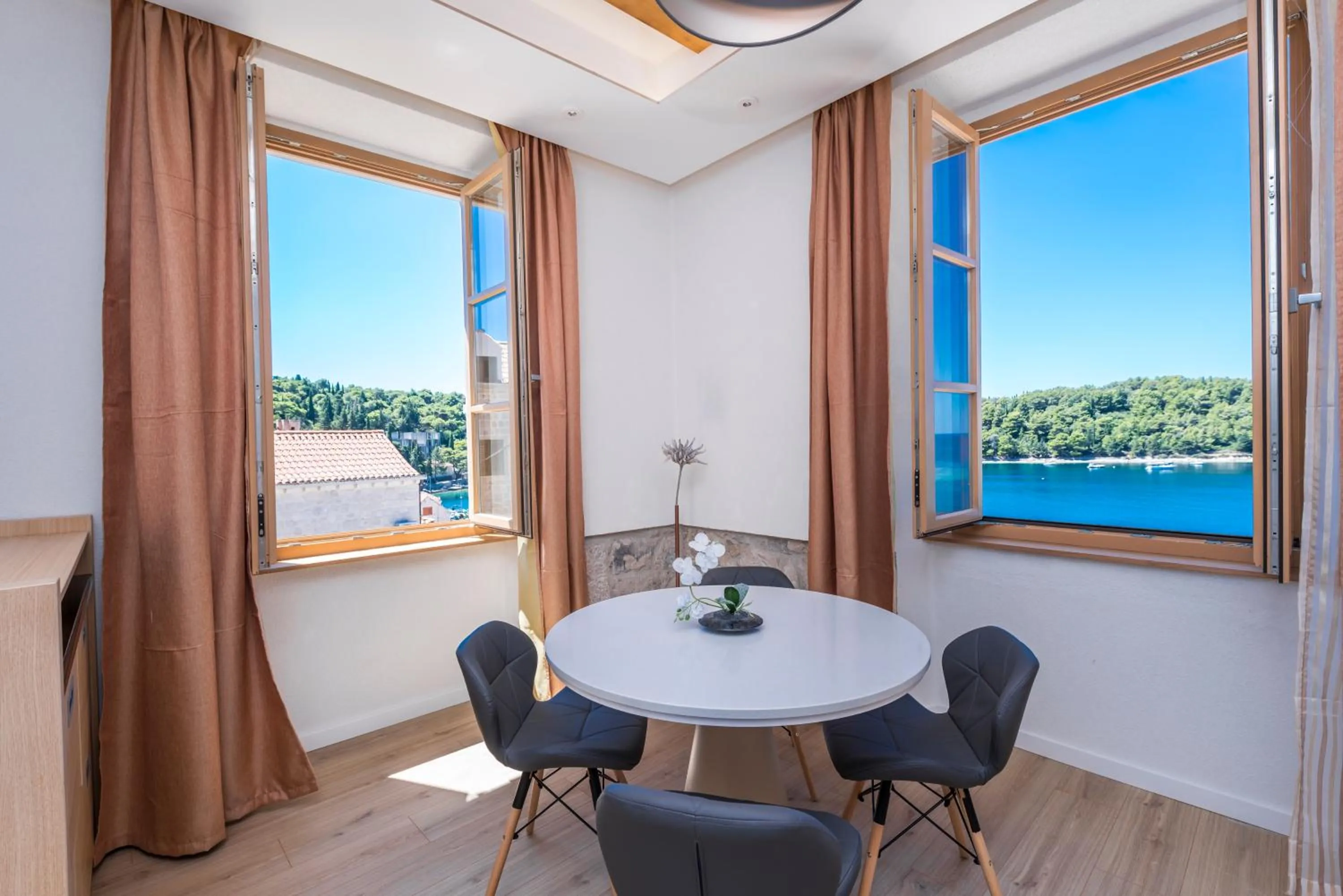 Seating area in Casa Antika Suites