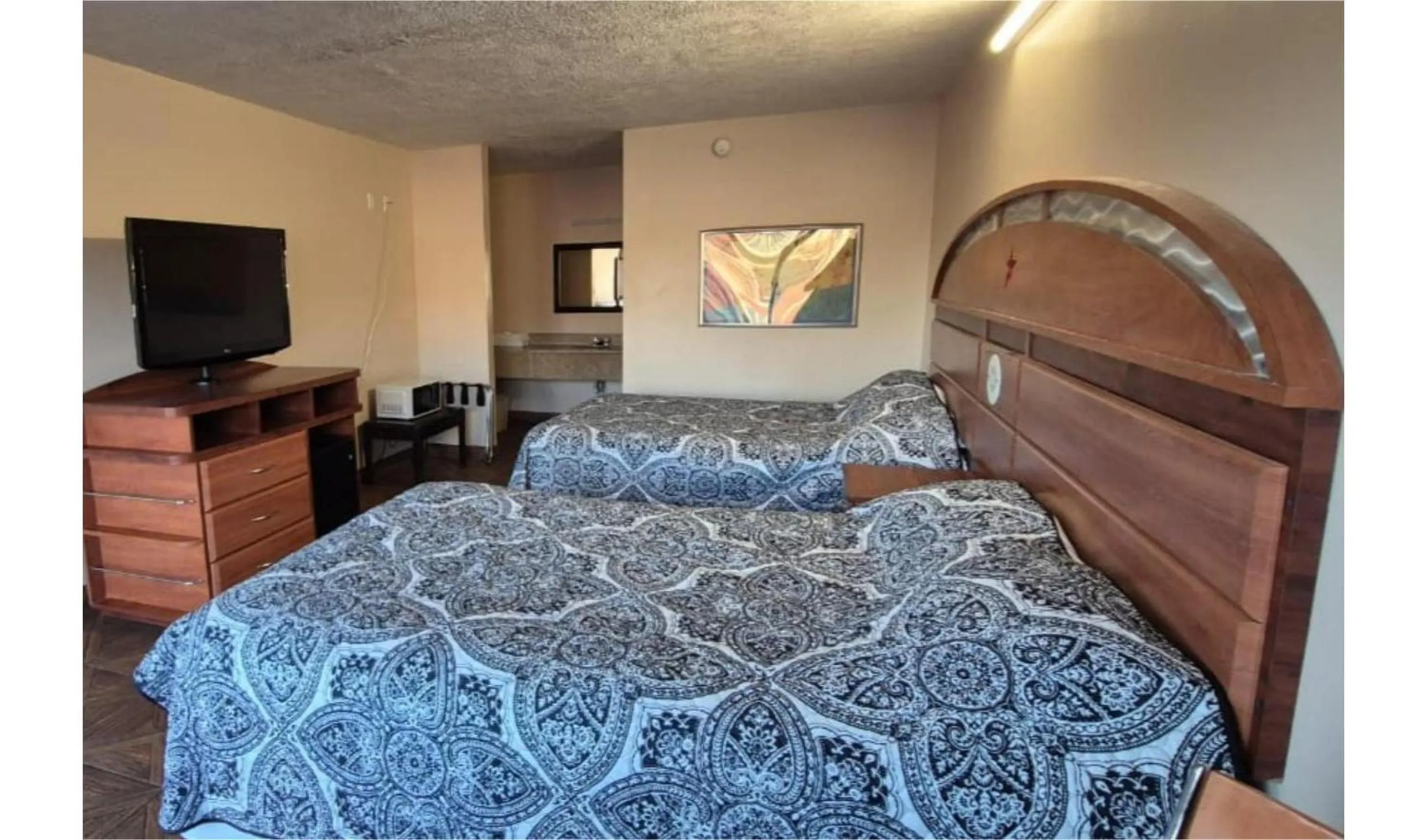 Bedroom, Bed in Central Motel Kissimmee Near Disney World