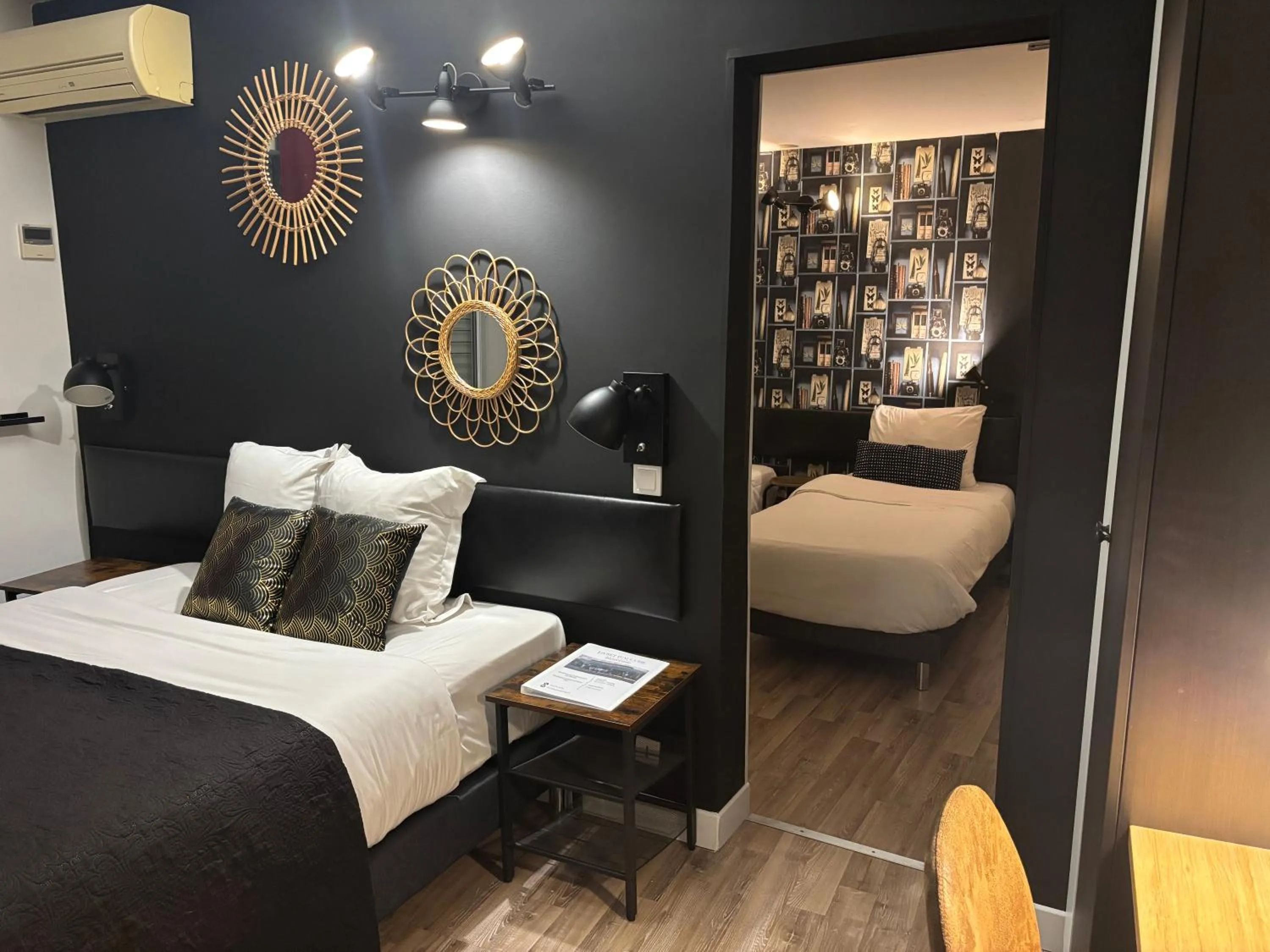 Bed in Hôtel Brasserie L'ESCALE, secteur Gare de Bergerac