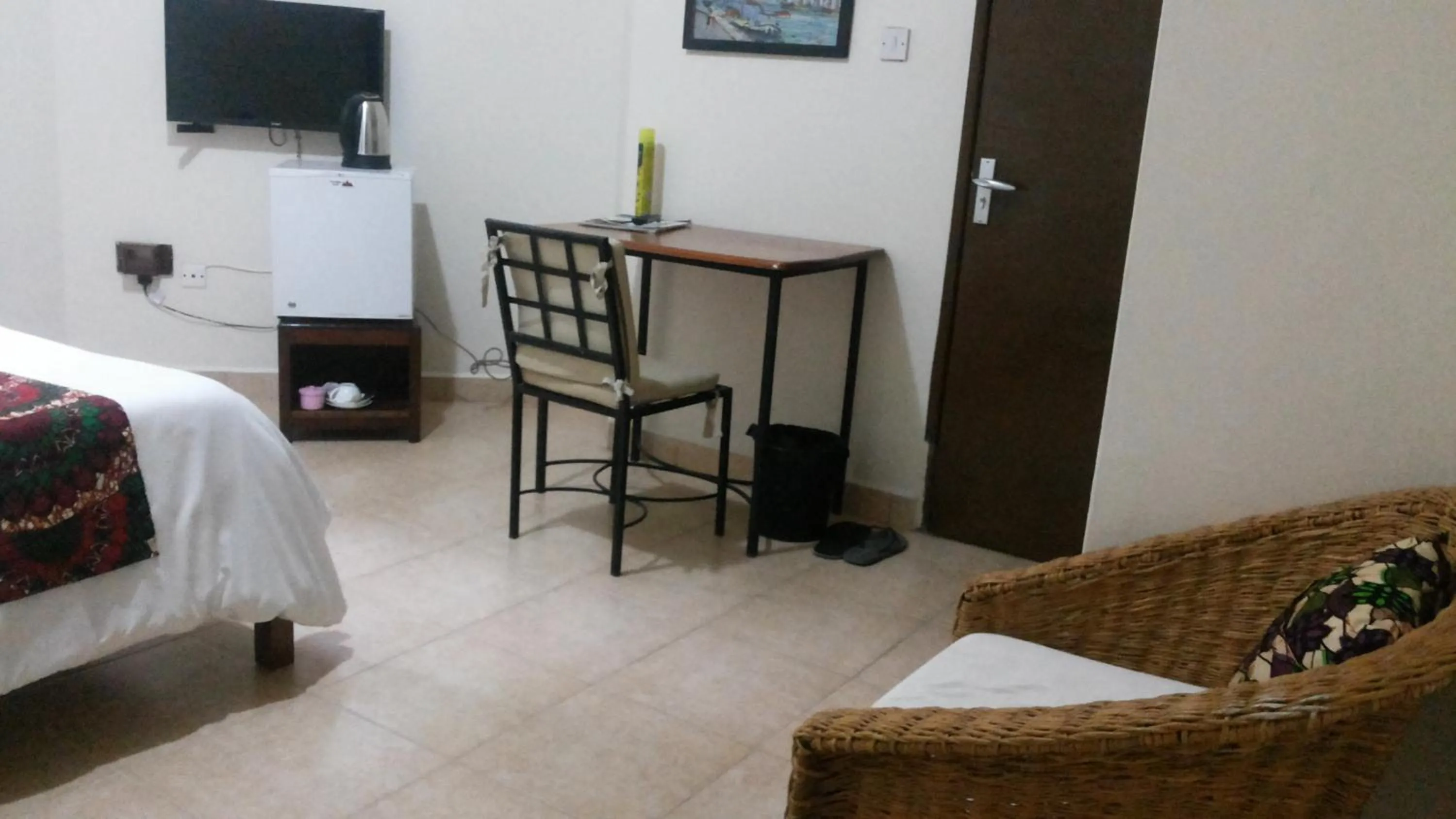 Seating area in White Castle Hotel Arua