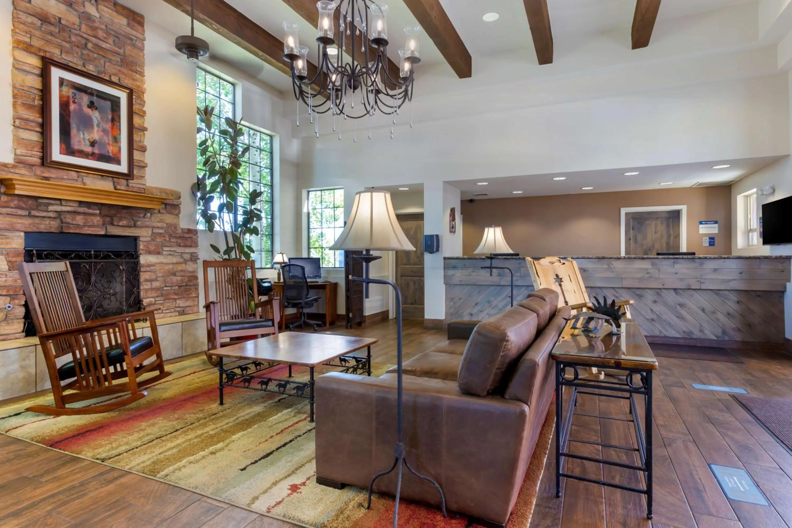 Lobby or reception in Best Western Paint Pony Lodge