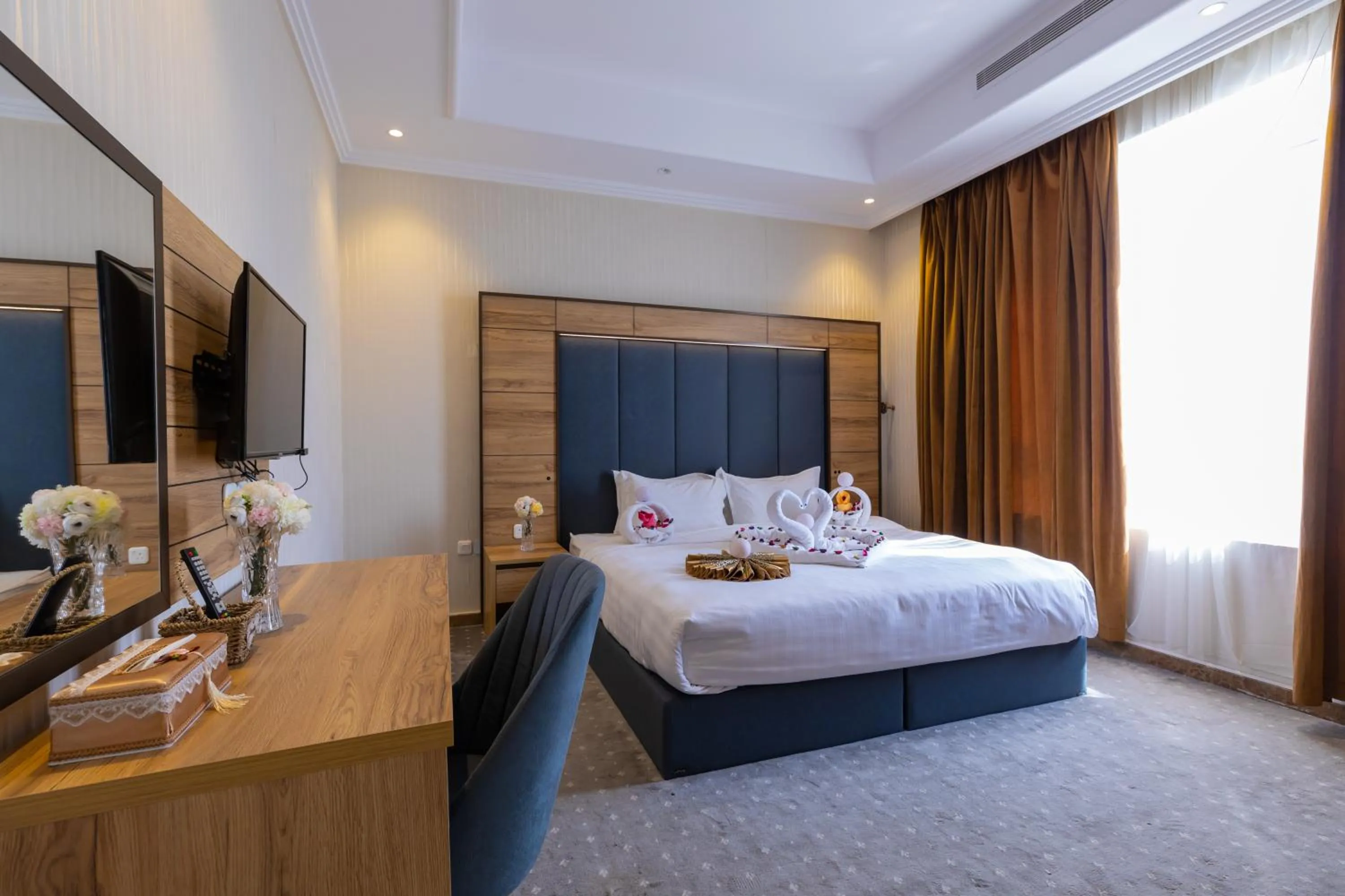 Bed in لافنت بارك للشقق المخدومة - إقتصادي