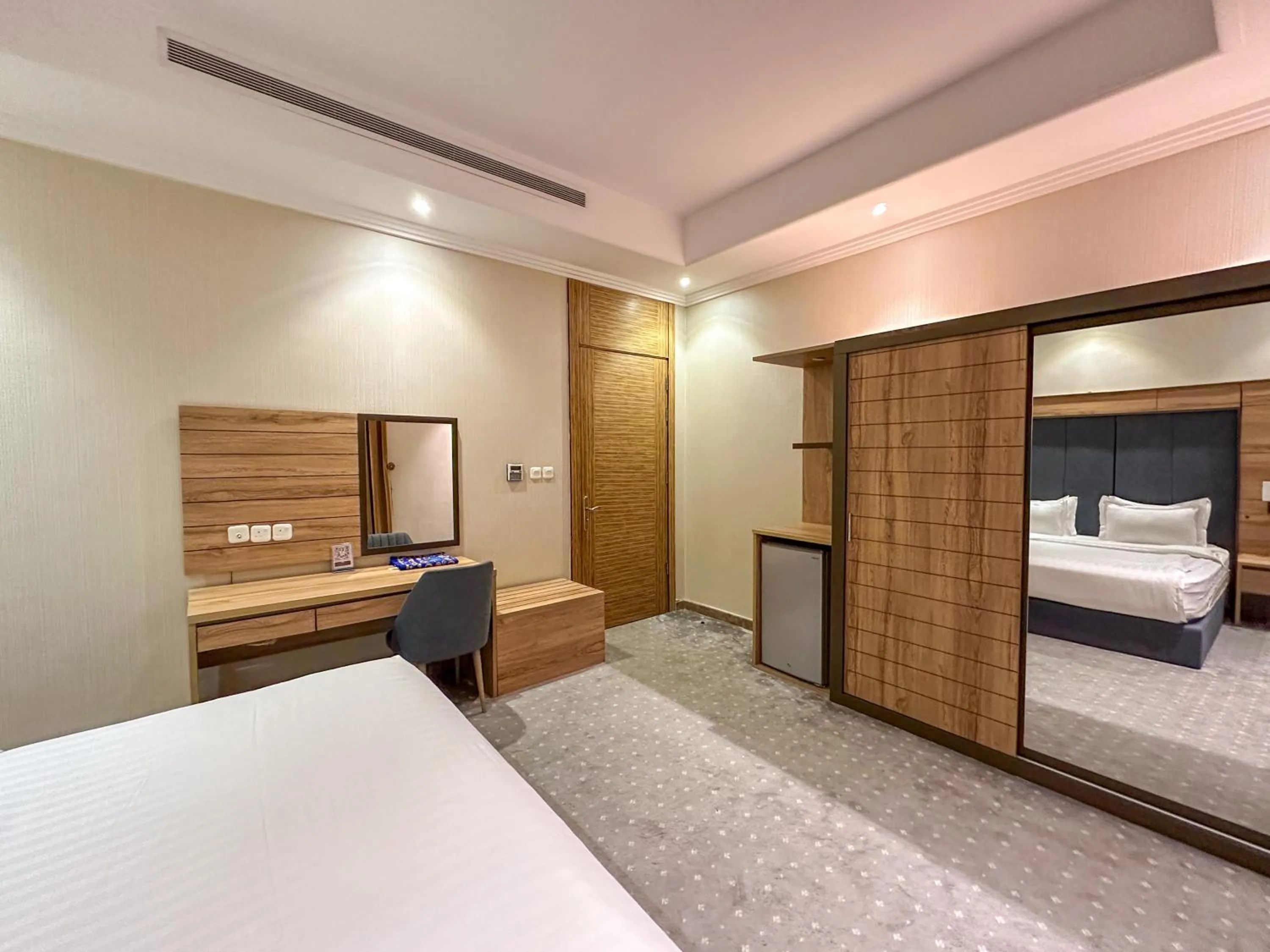 Bed in لافنت بارك للشقق المخدومة - إقتصادي