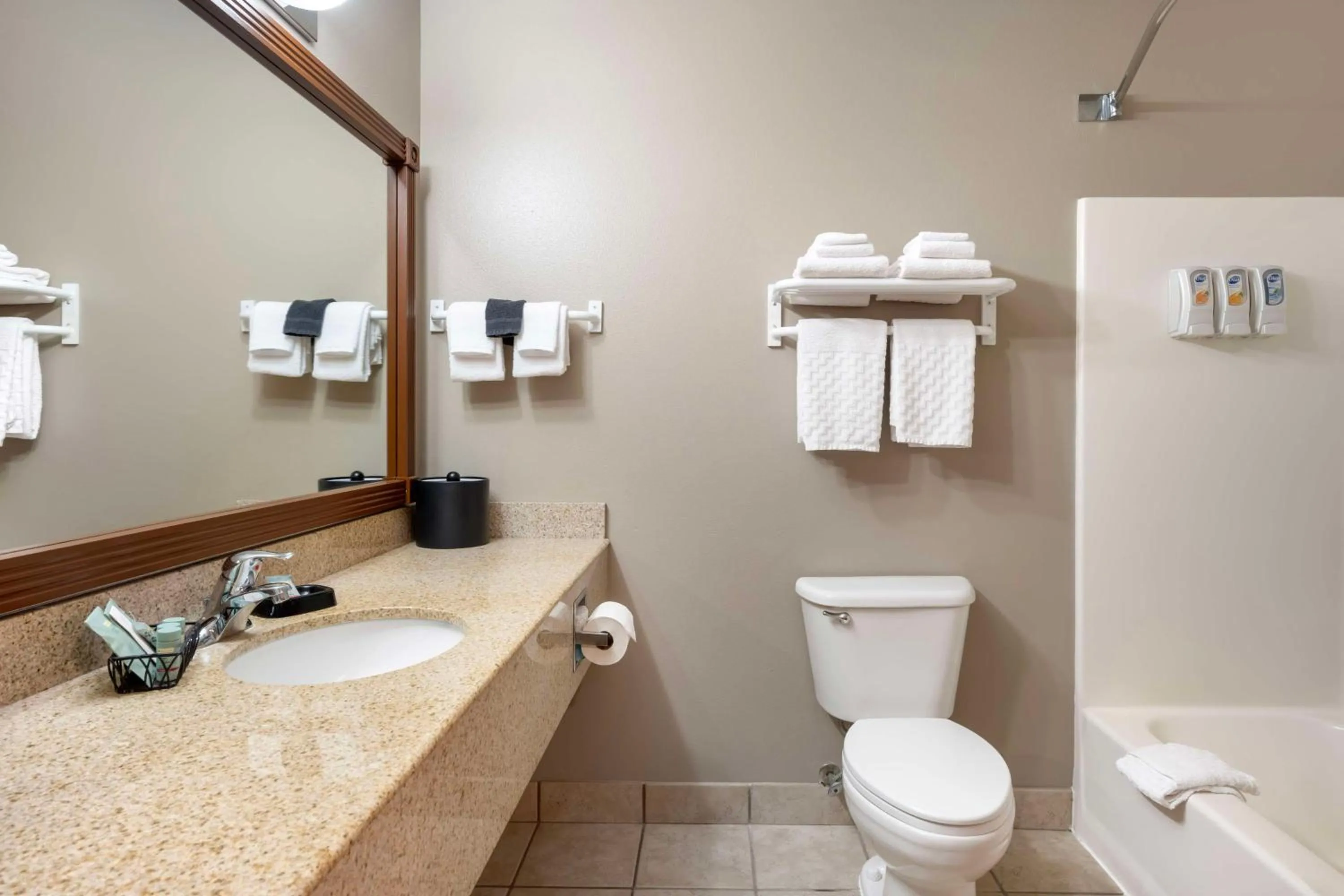 Shower in Best Western Wheatland Inn