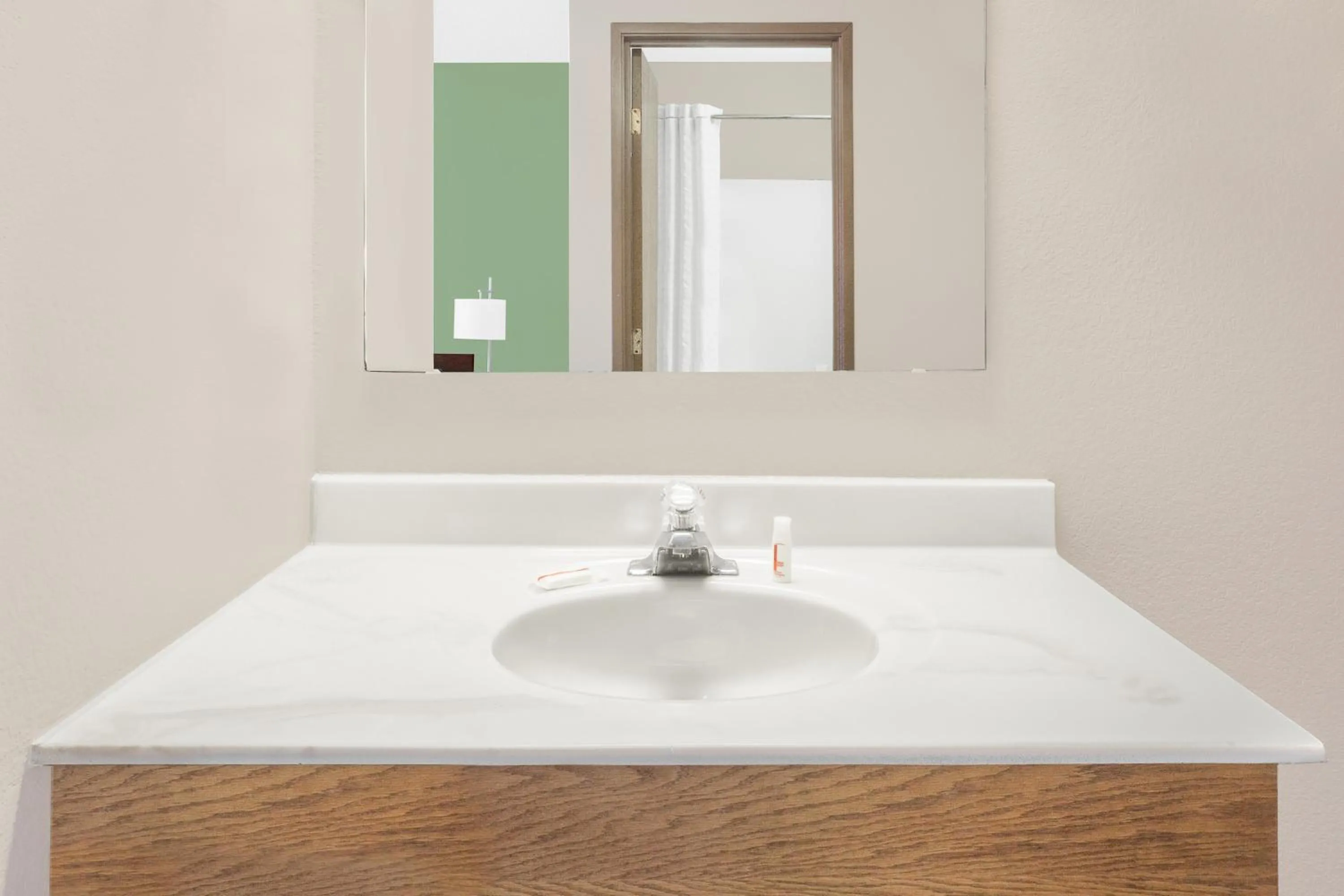 Bathroom in Super 8 by Wyndham Beaver Dam