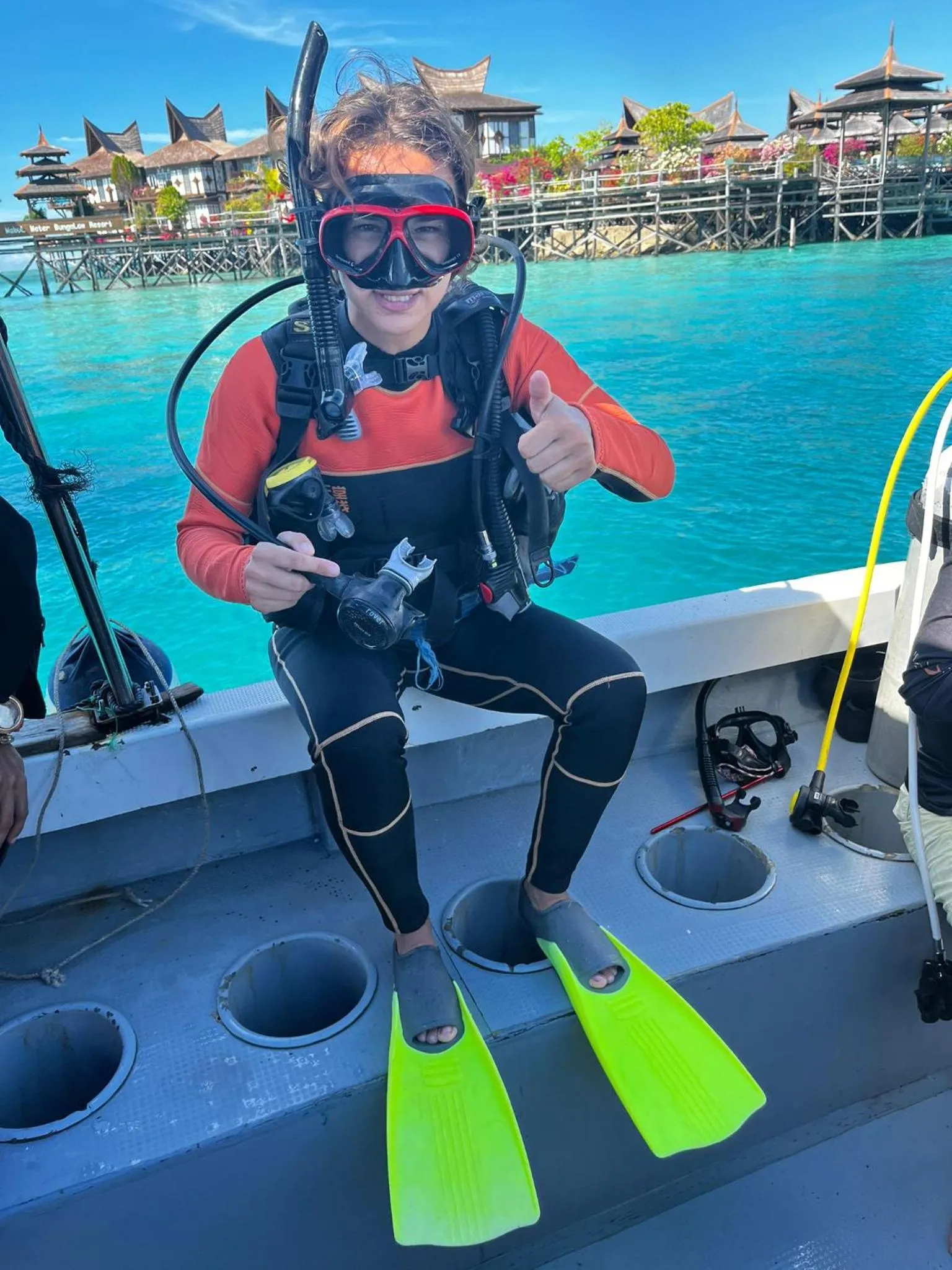 Diving in Mabul Backpackers