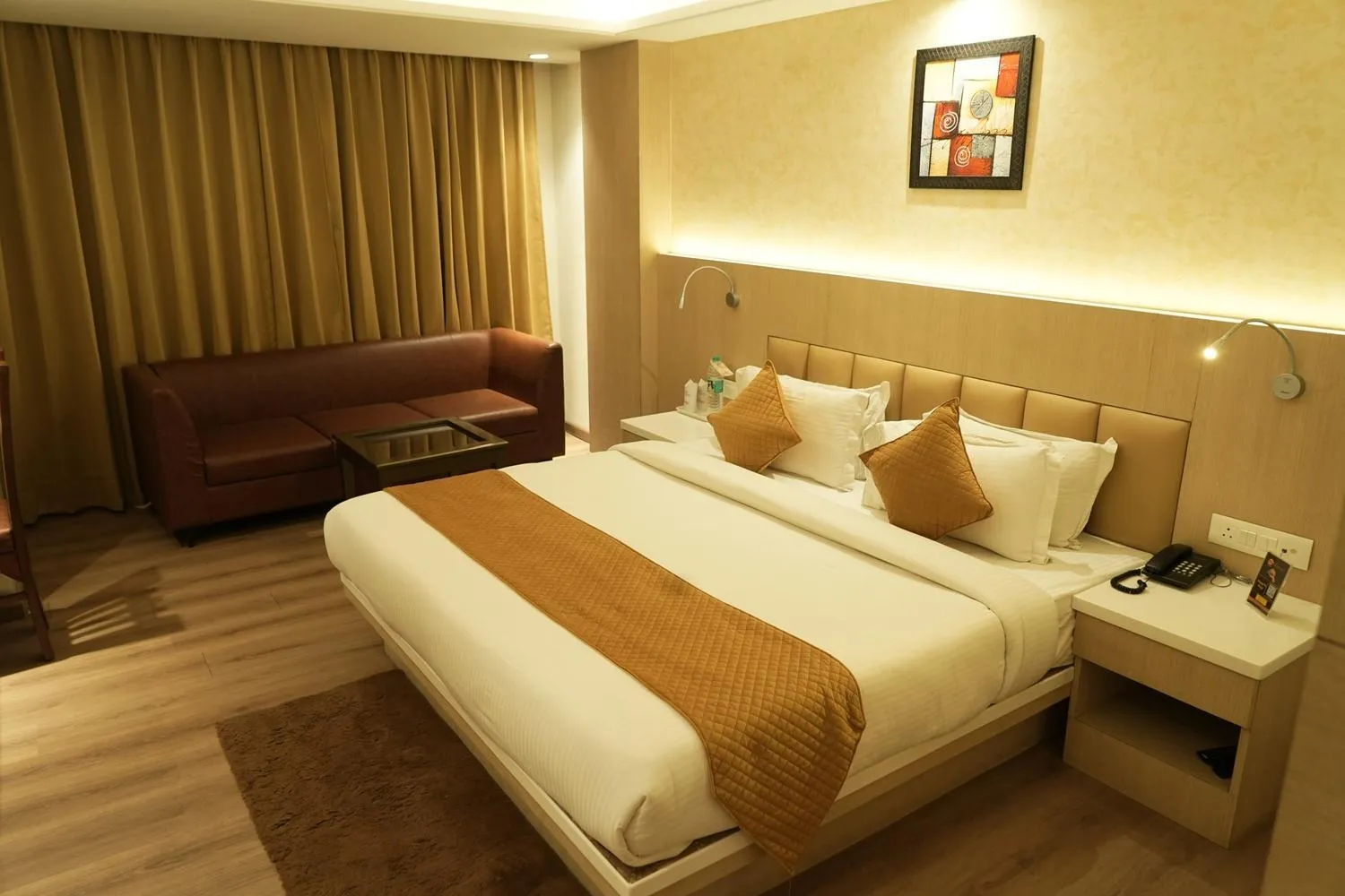 Bed in Hotel Radiance
