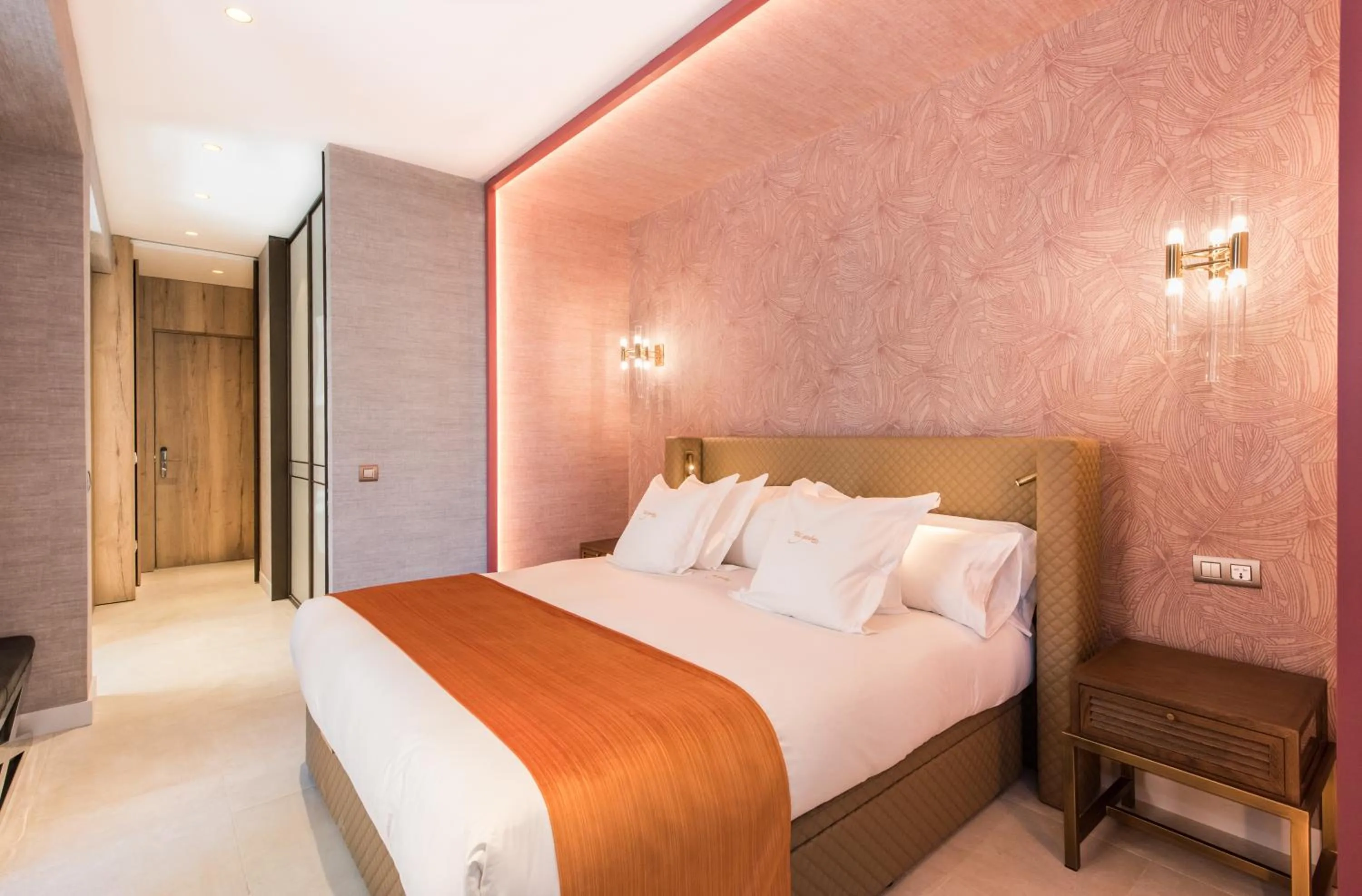 Bed in The Garden Suites