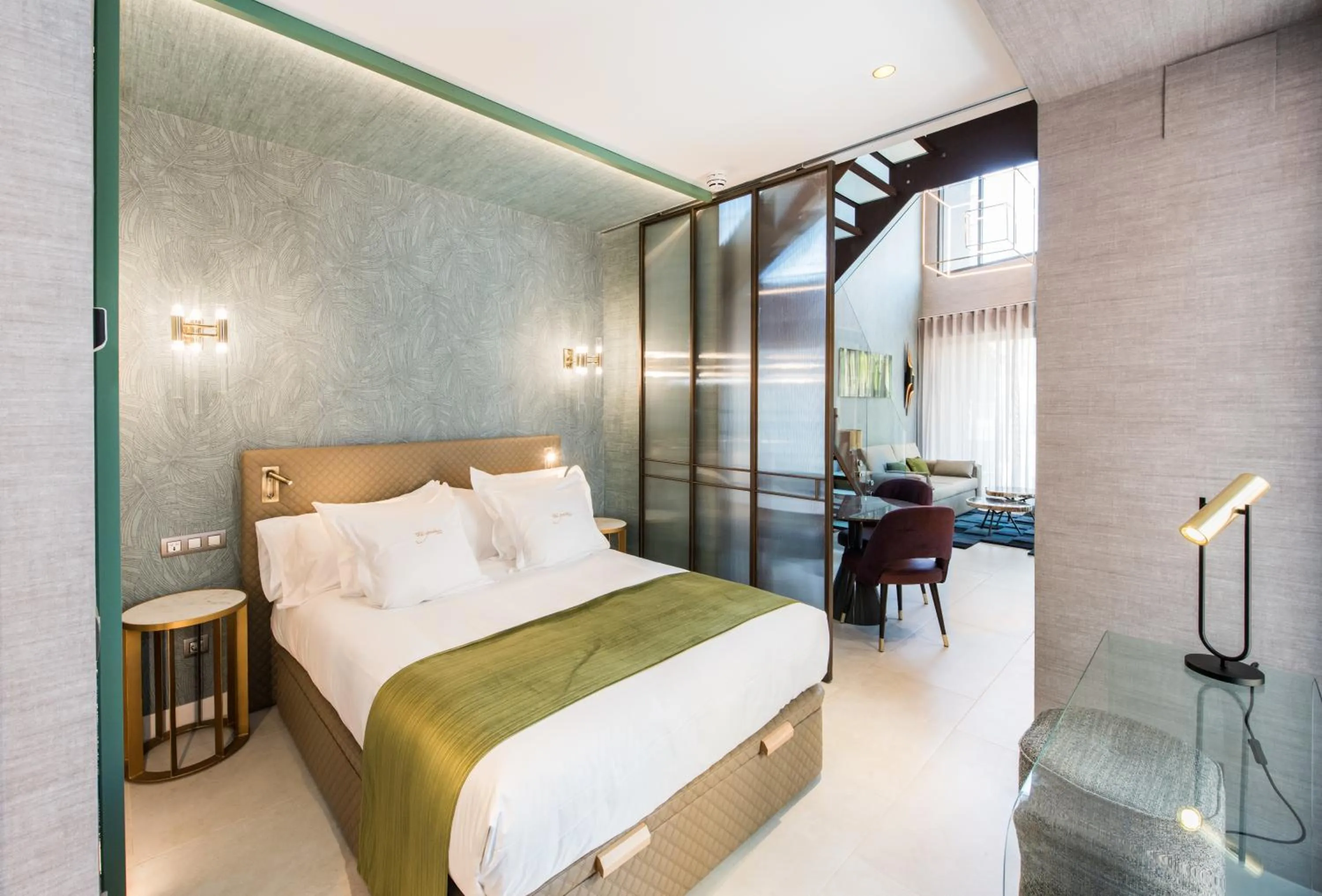 Bed in The Garden Suites