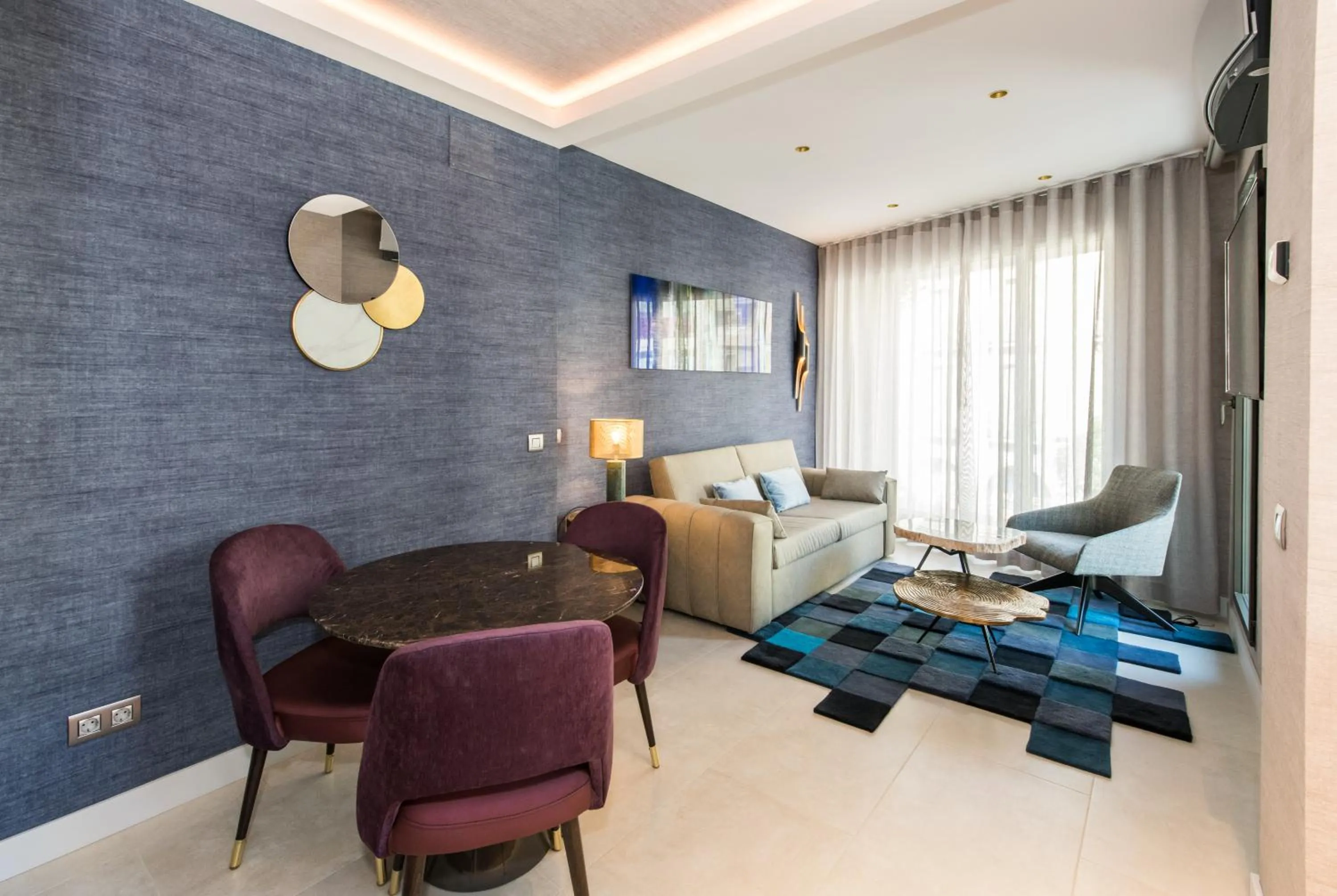 Living room in The Garden Suites