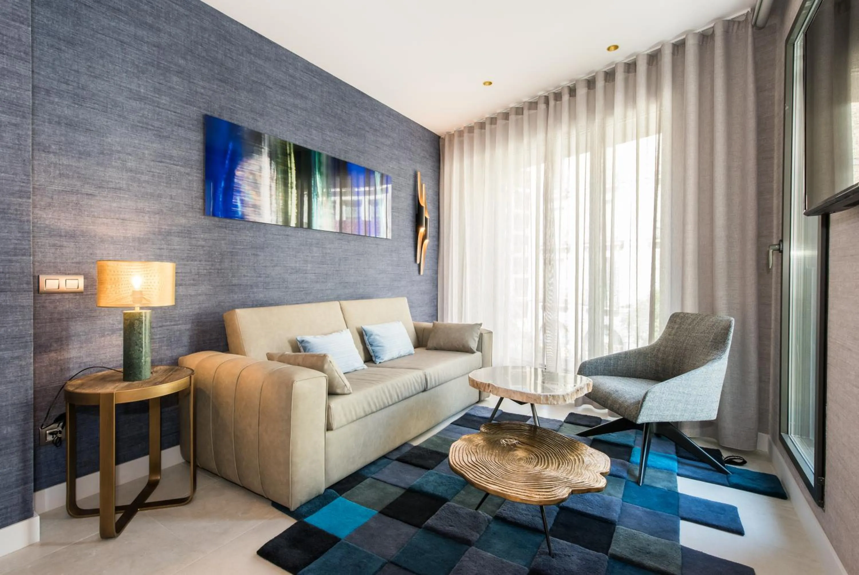 Living room in The Garden Suites