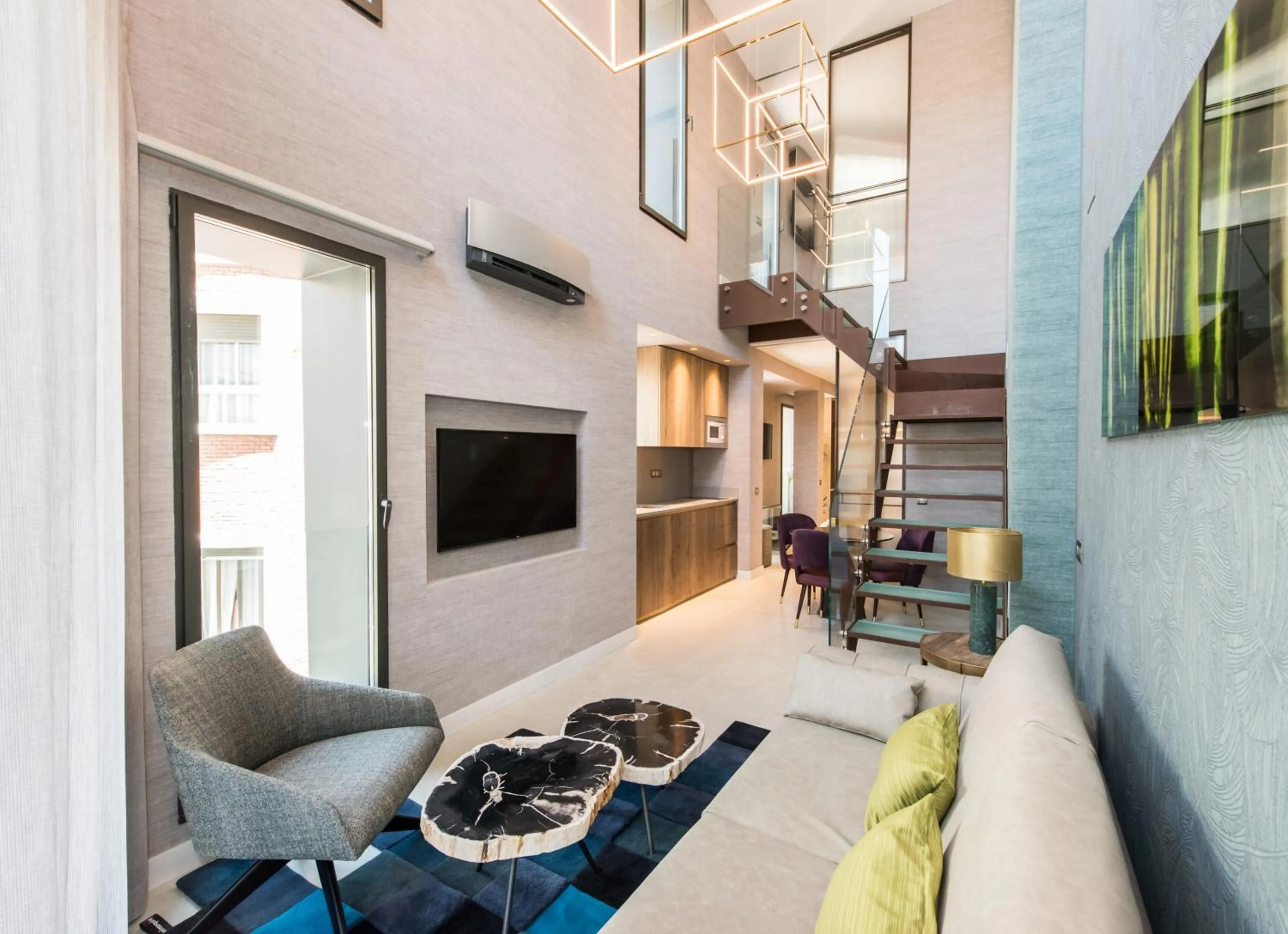 Living room in The Garden Suites