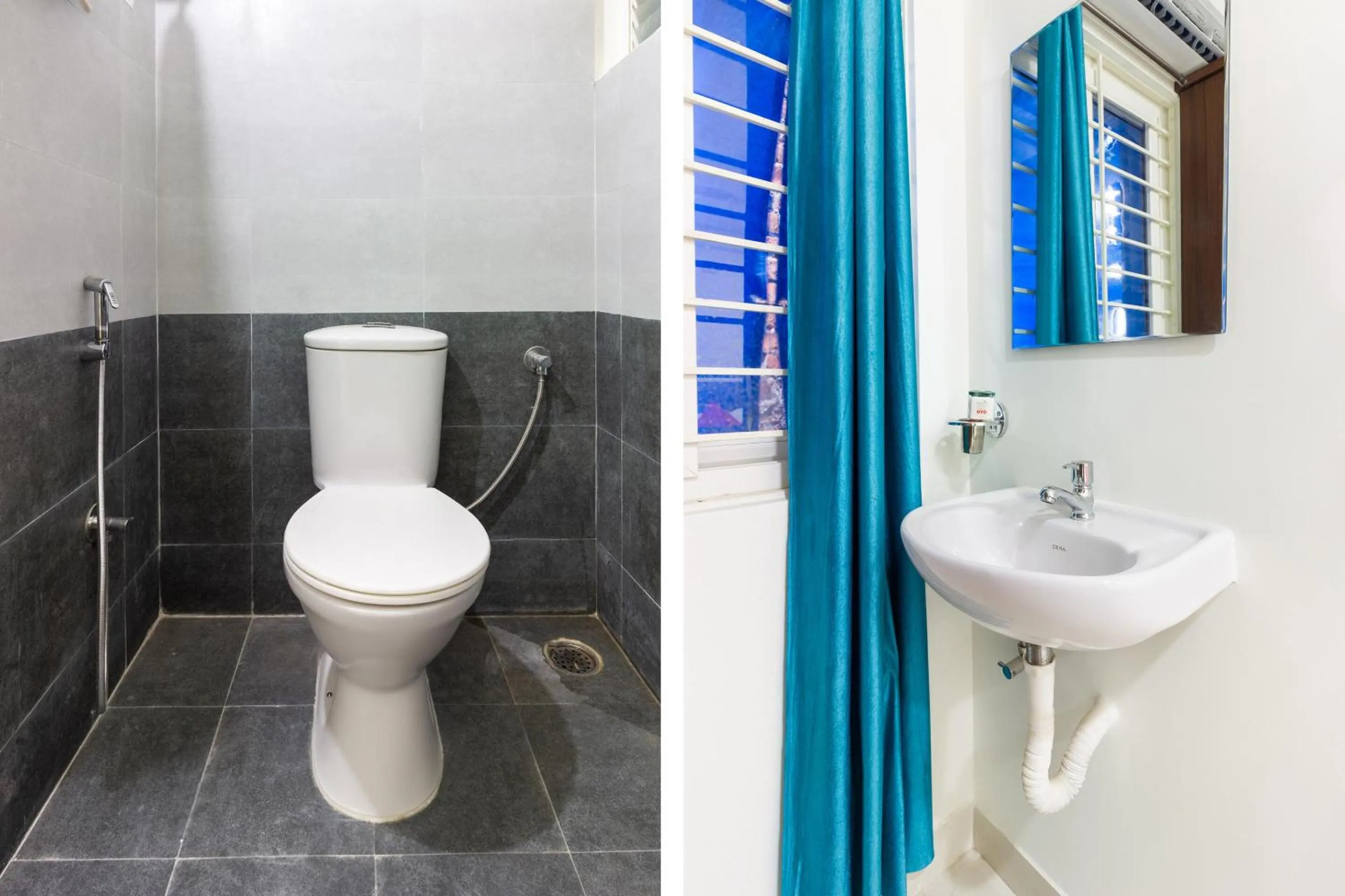 Bathroom in Super Hotel O Qualia Inn Kondapur Near Botanical Garden