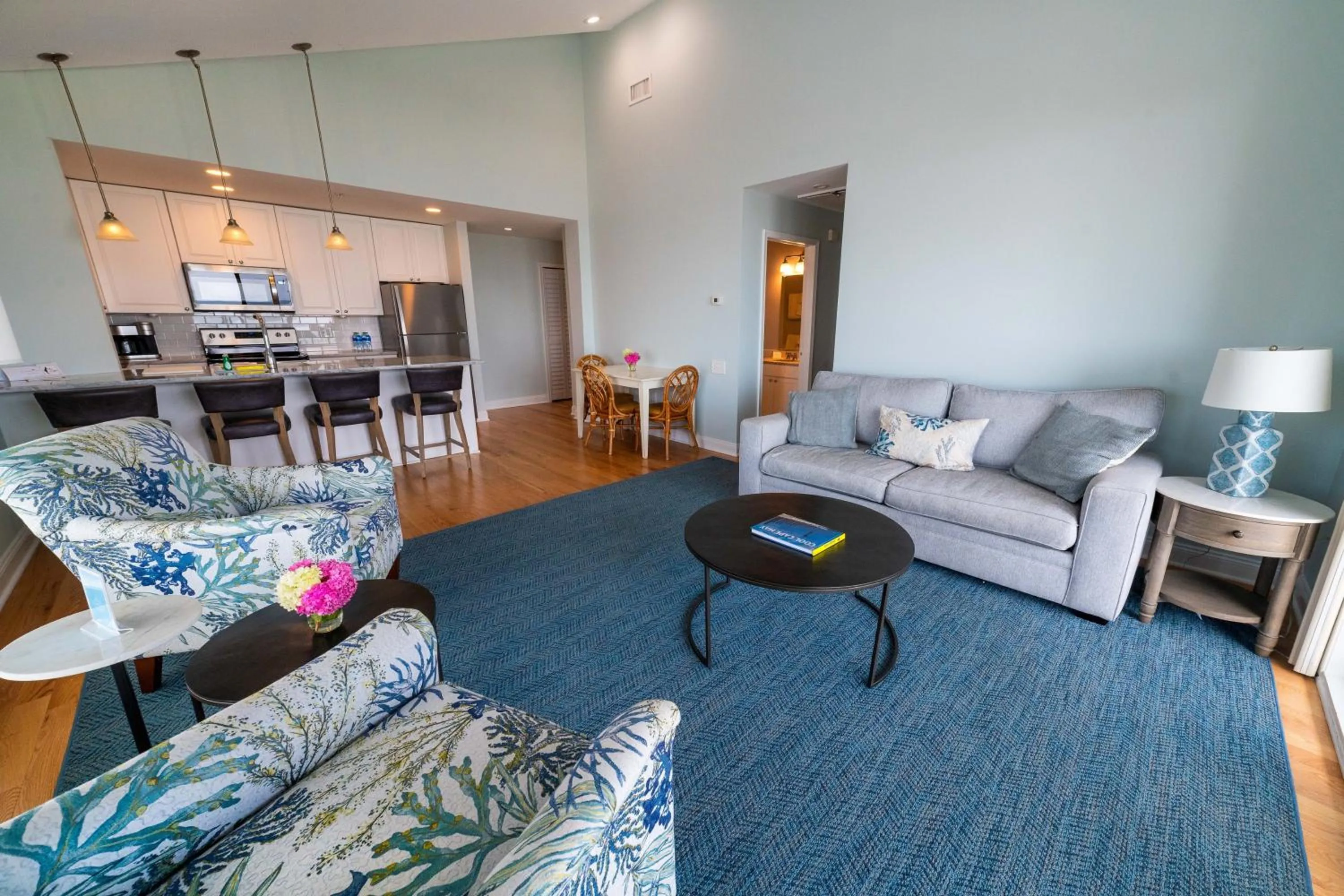 Living room in Sandpiper Beach Club