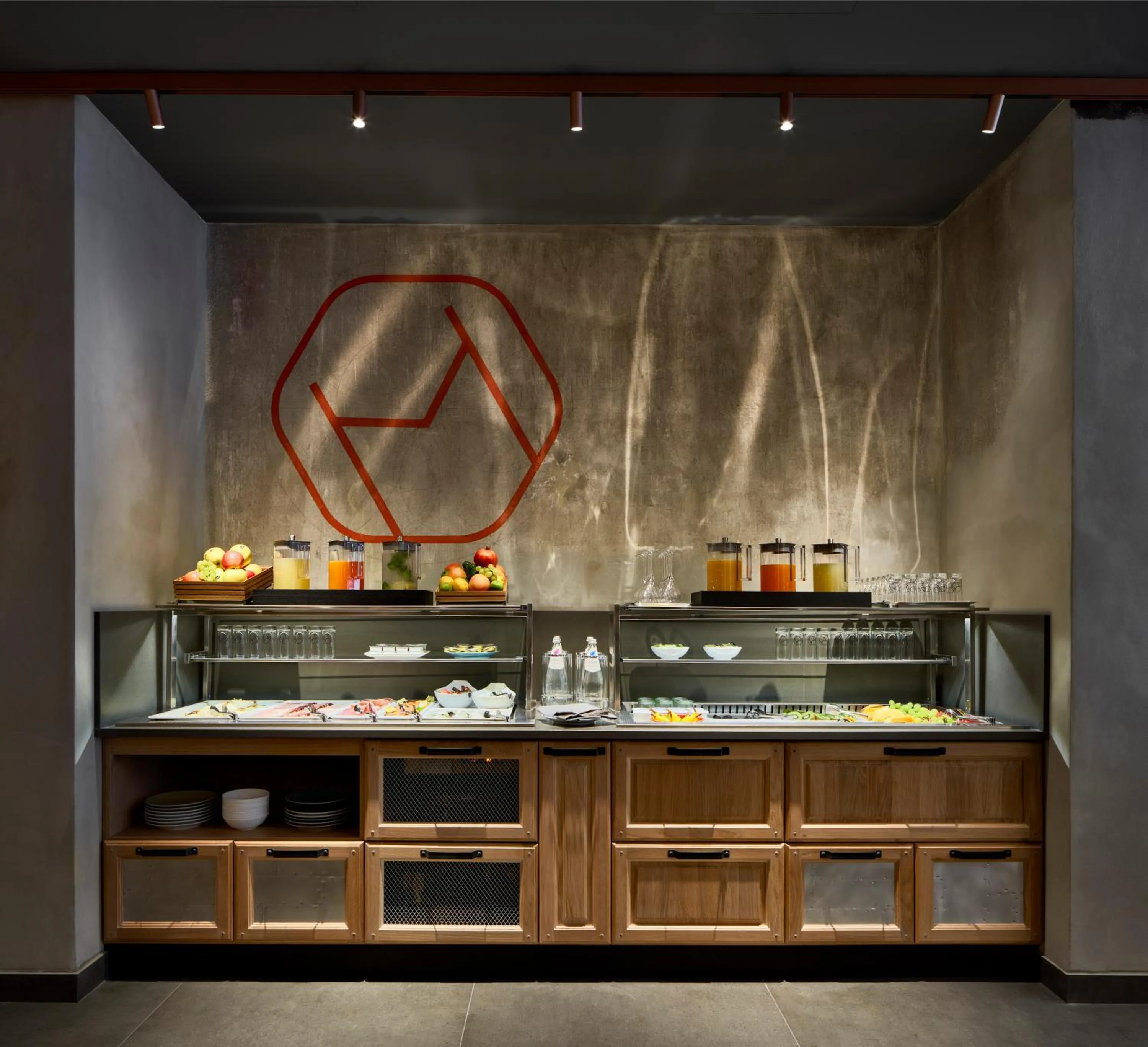 Continental breakfast in The Modernist Hotel