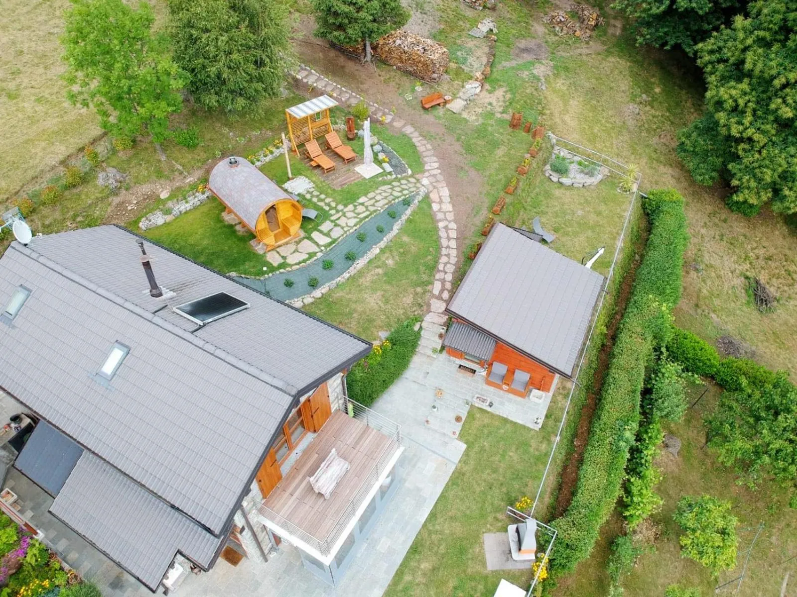 Bird's eye view in 2 CUORI E UN B&B