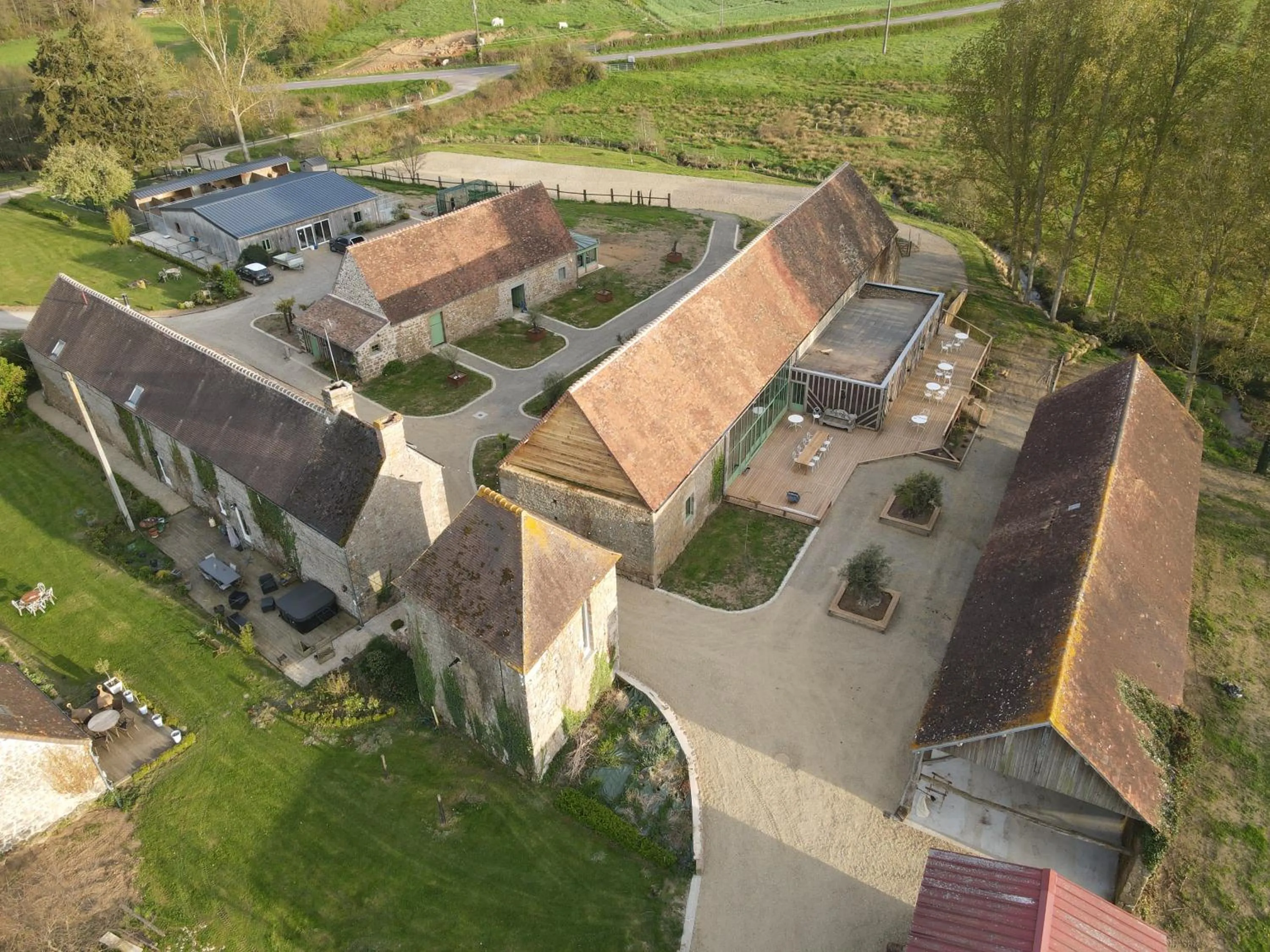 Bird's eye view in Domaine Des Tours Vauquelin