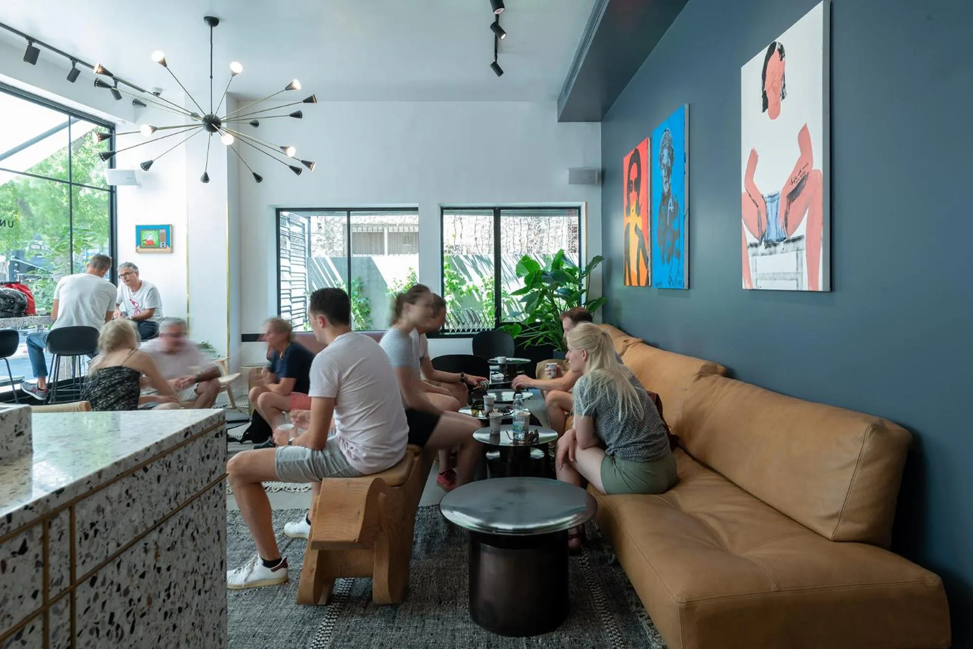 Seating area in ISLA Tel Aviv