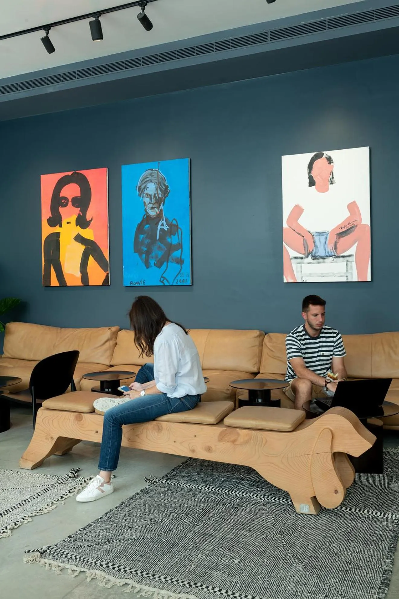 Seating area in ISLA Tel Aviv