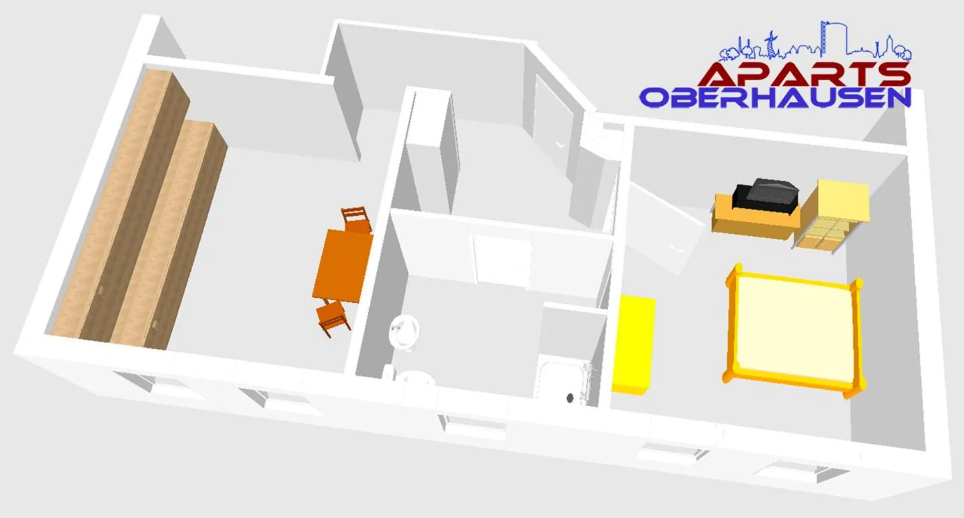 Floor plan in Aparts Oberhausen
