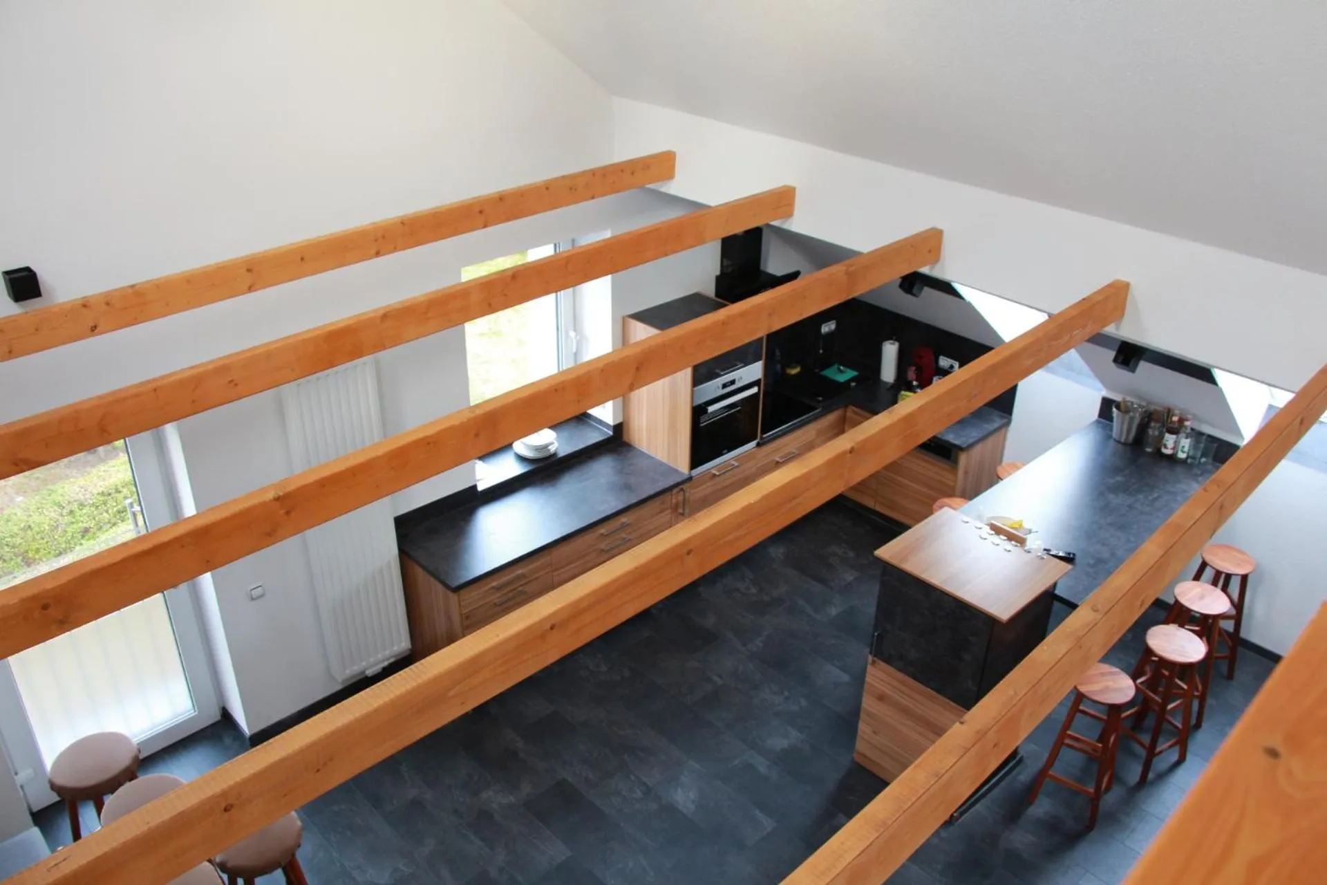 Communal lounge/ TV room in Aparts Oberhausen