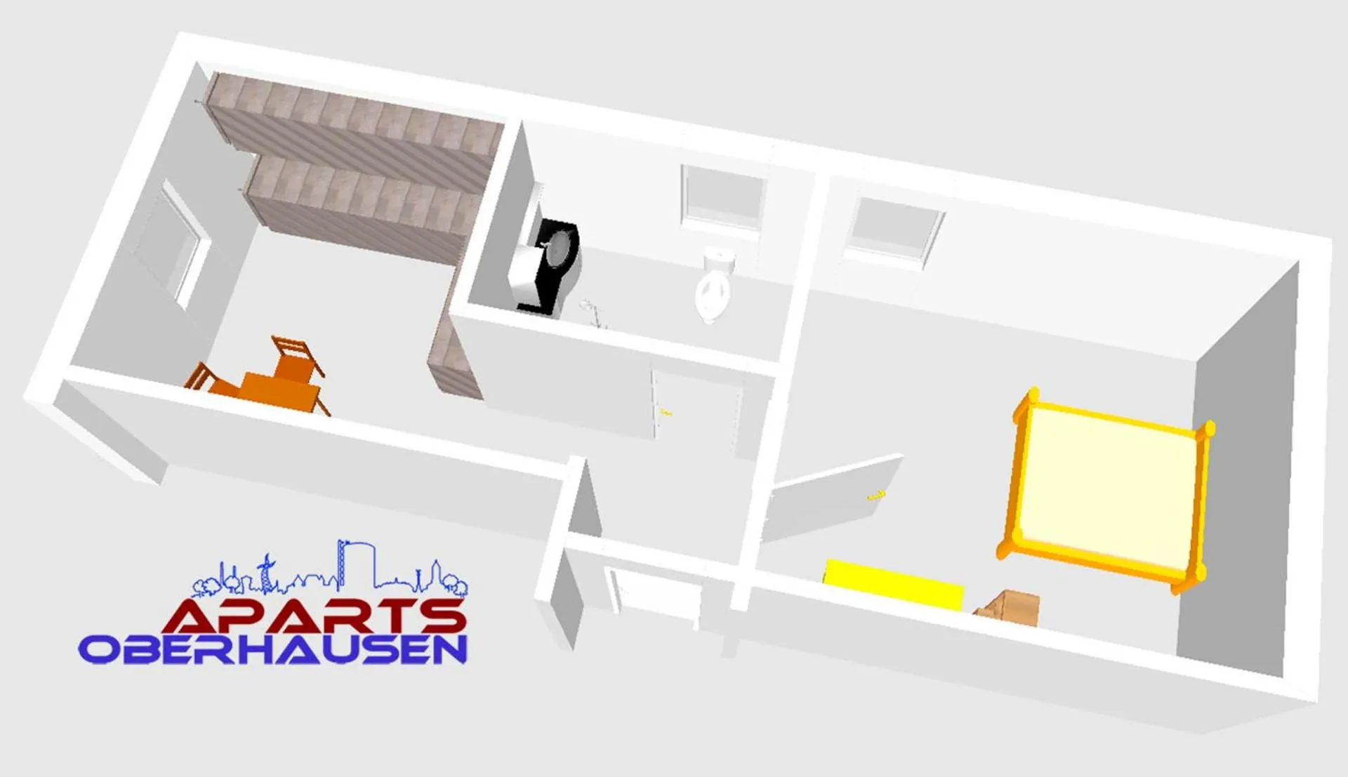 Floor plan in Aparts Oberhausen