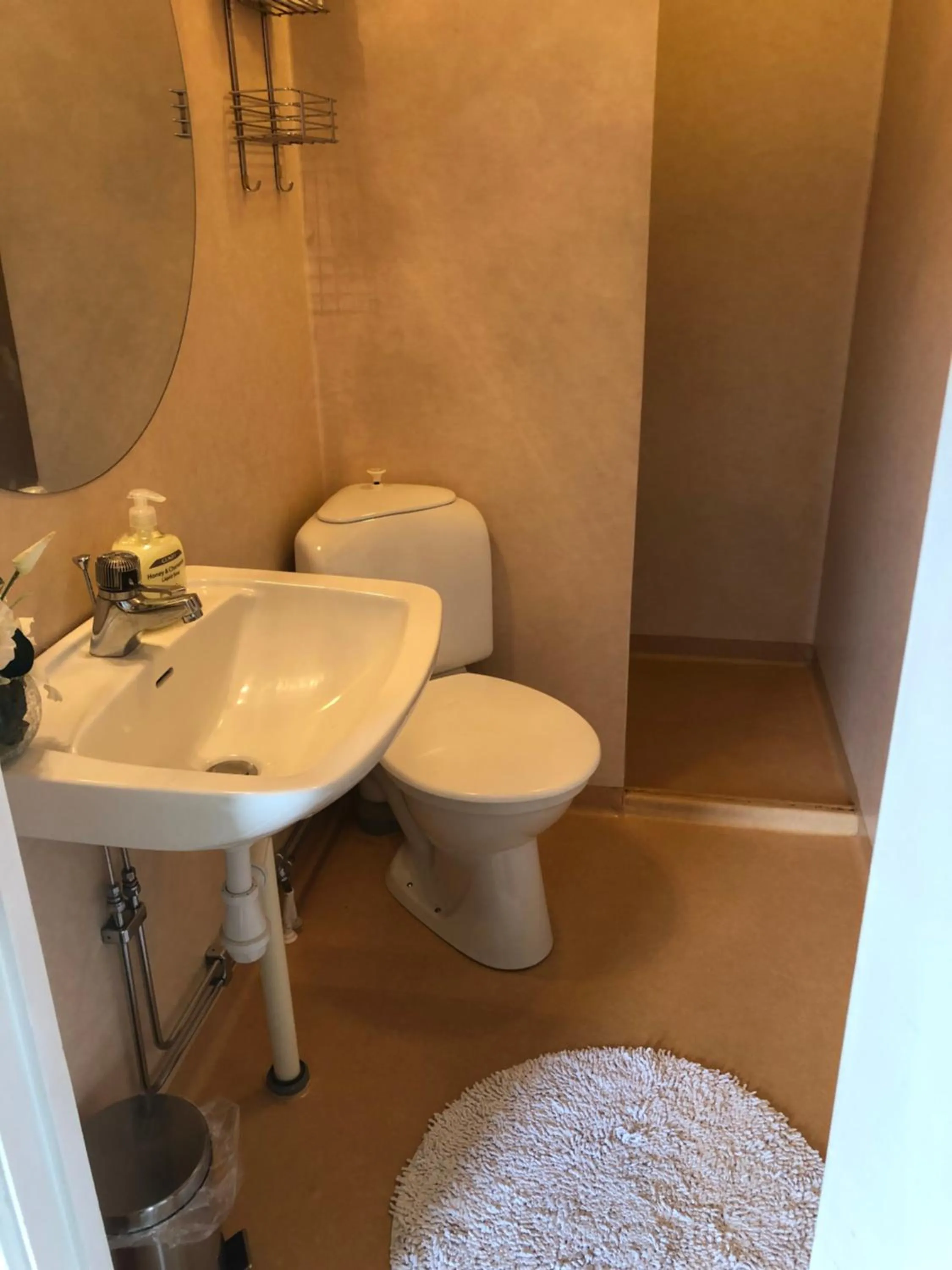 Toilet in Bergåsa bed & kitchen Drängsered