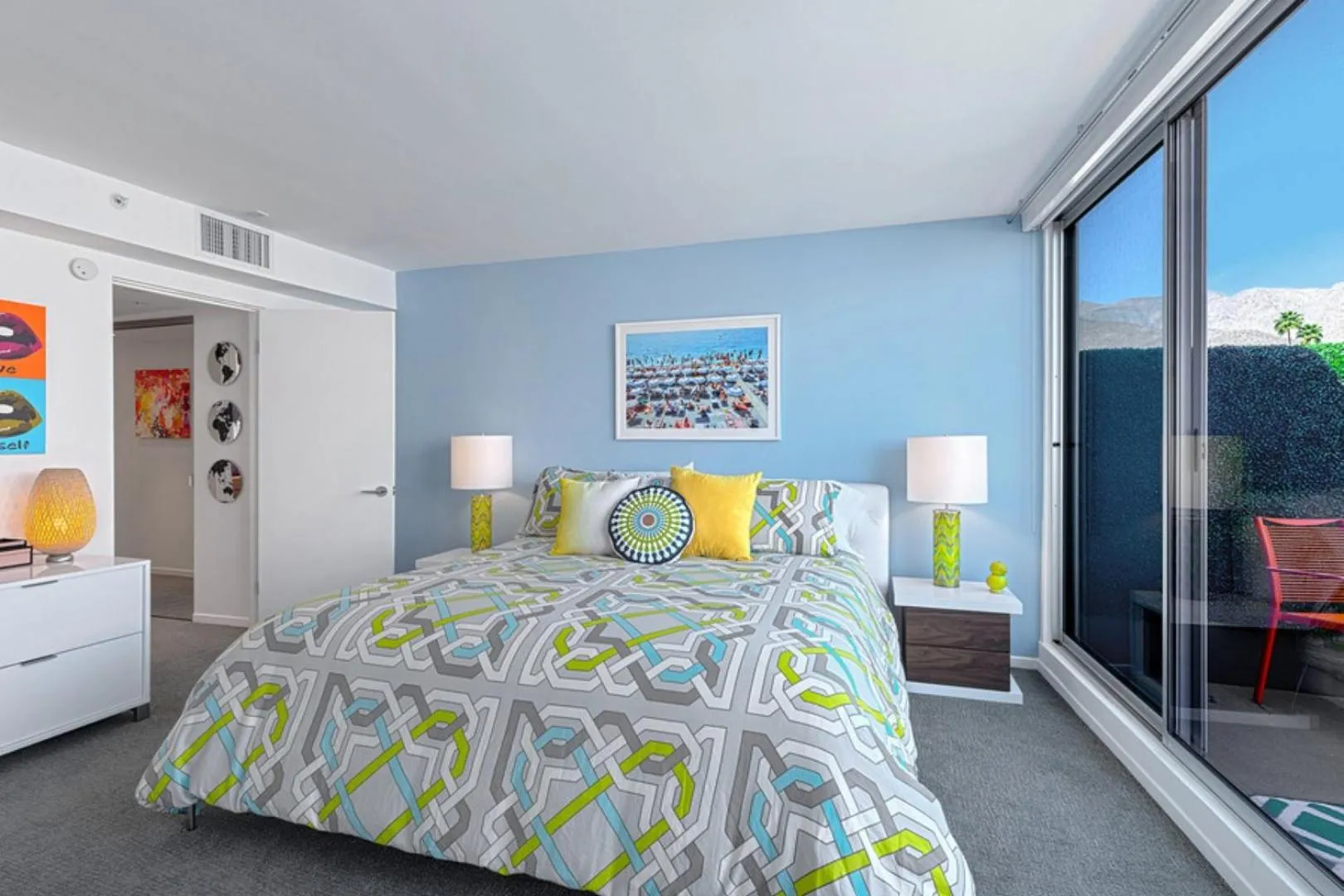 Bed in The Twist Palm Springs