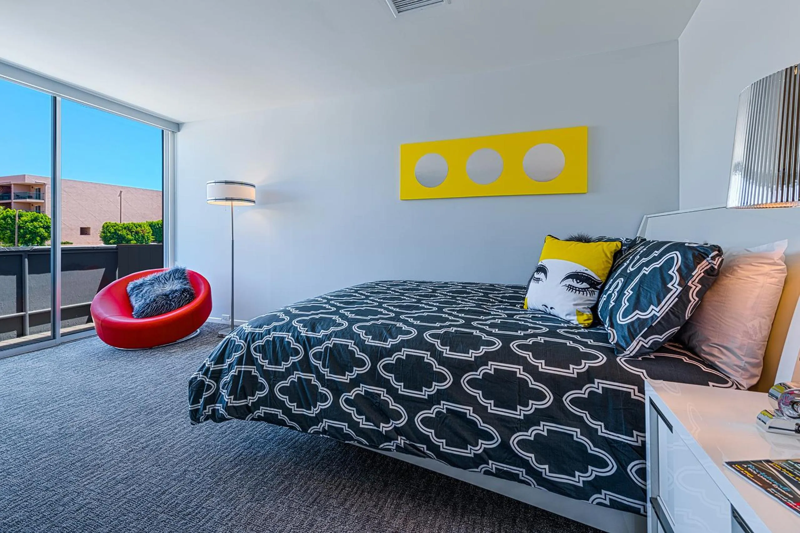 Bed in The Twist Palm Springs