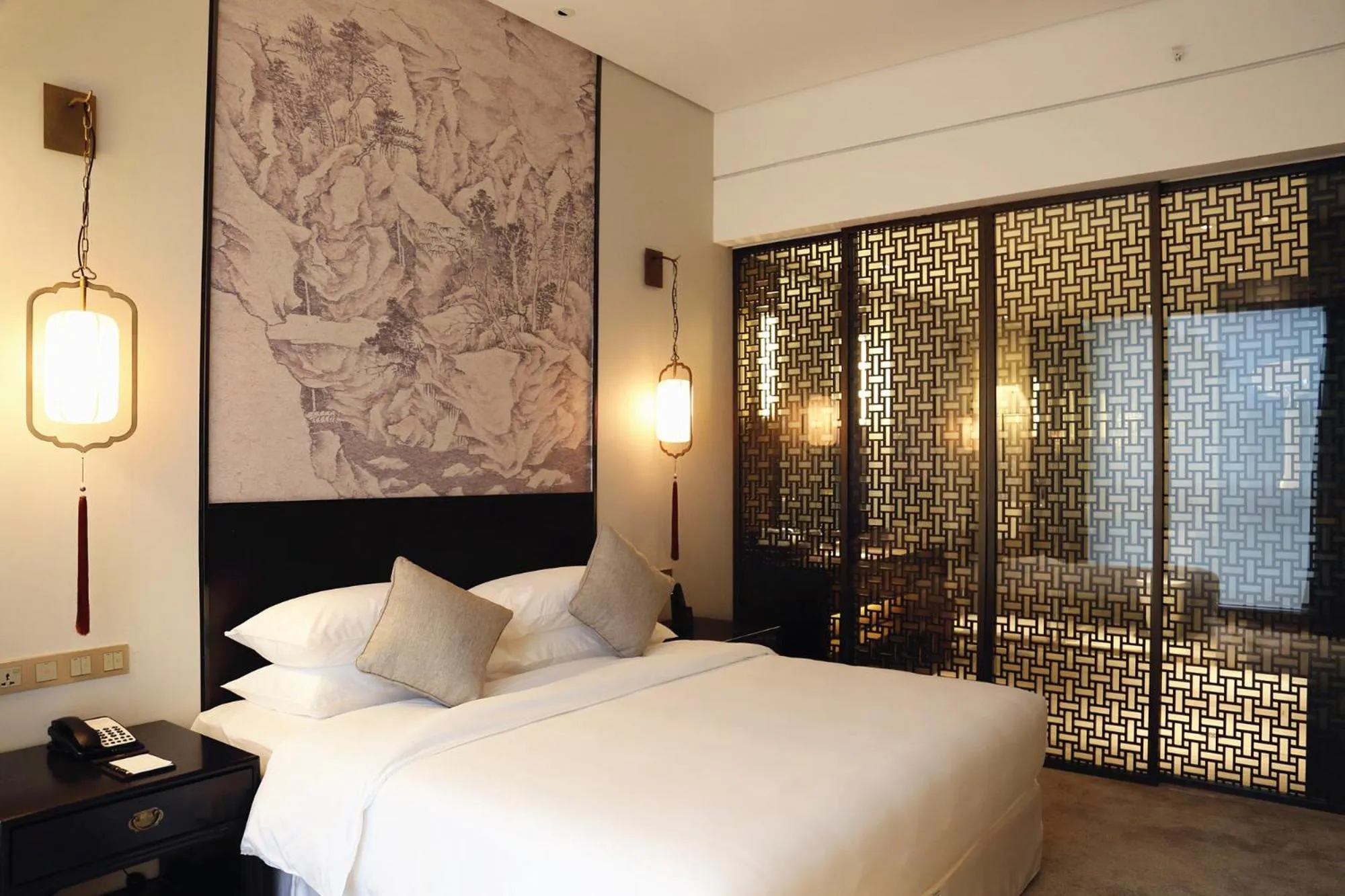 Bed in San Po Hotel - Fuzhou Pushang