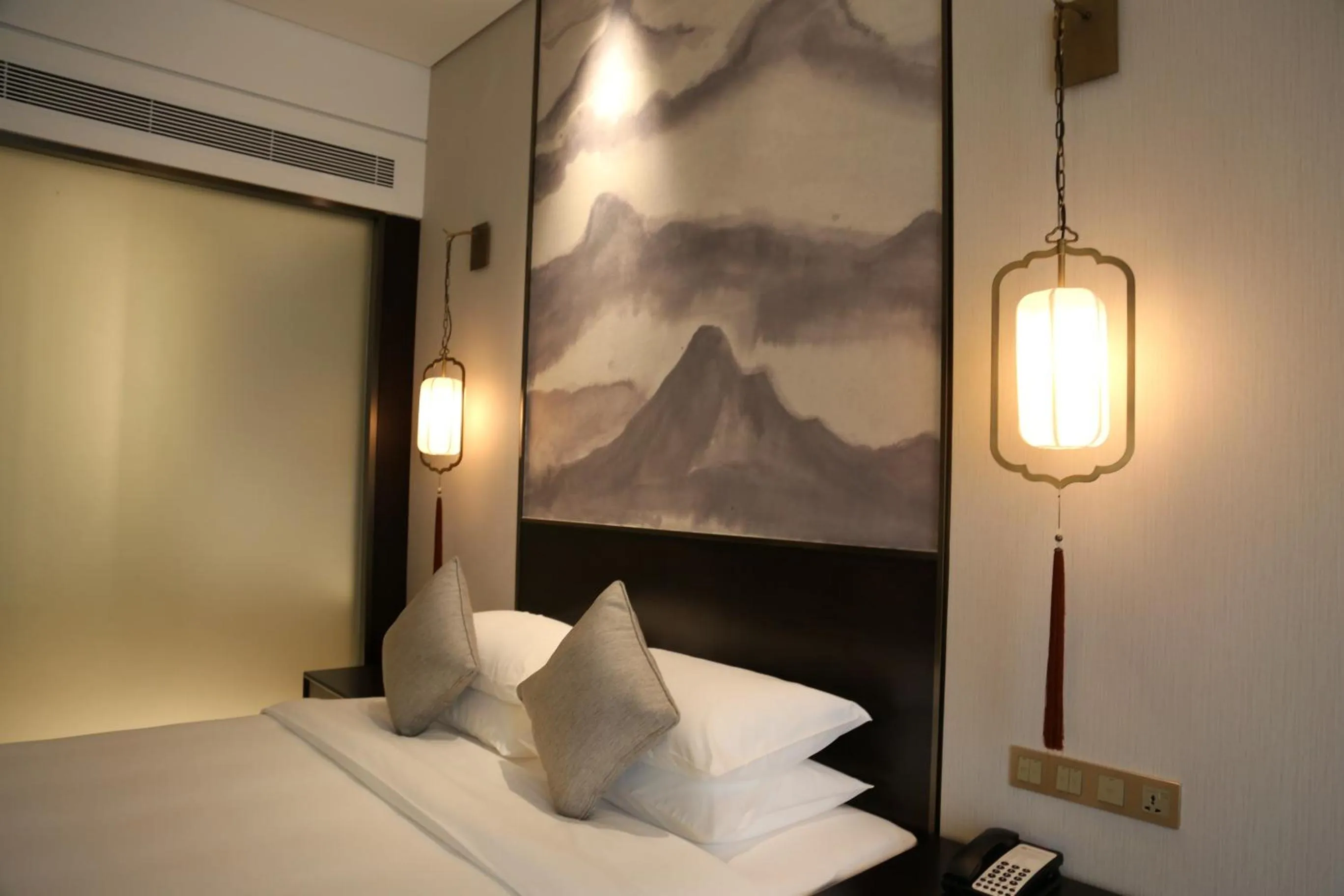 Bed in San Po Hotel - Fuzhou Pushang