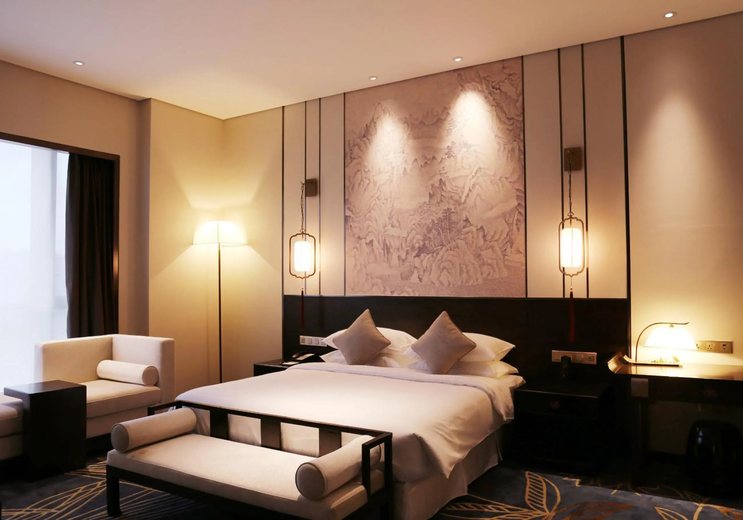 Bed in San Po Hotel - Fuzhou Pushang