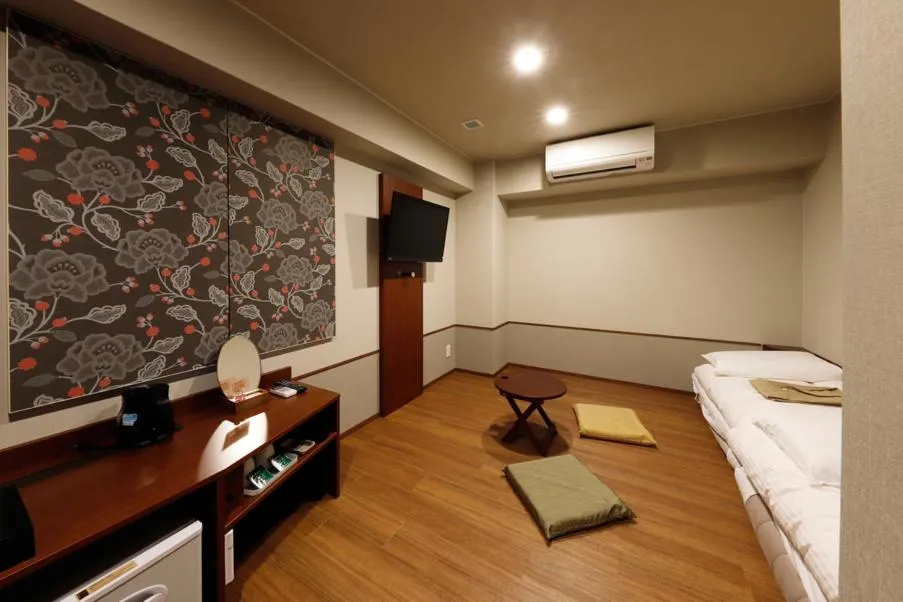 Bed in Hotel Meldia Osaka Higobashi