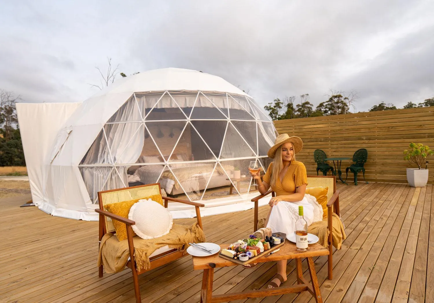 People in Domescapes in the Vines