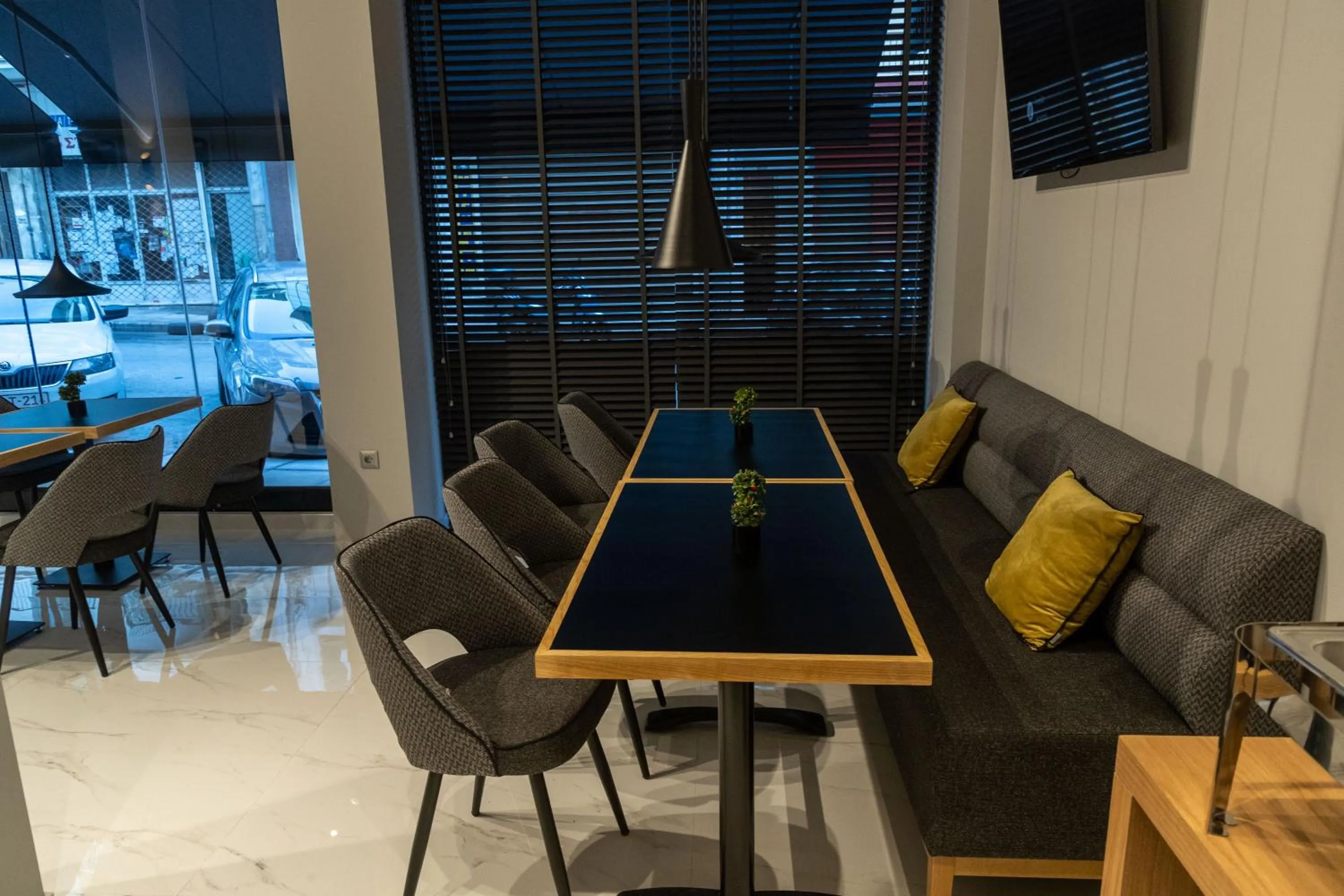 Seating area in Grand Port Suites