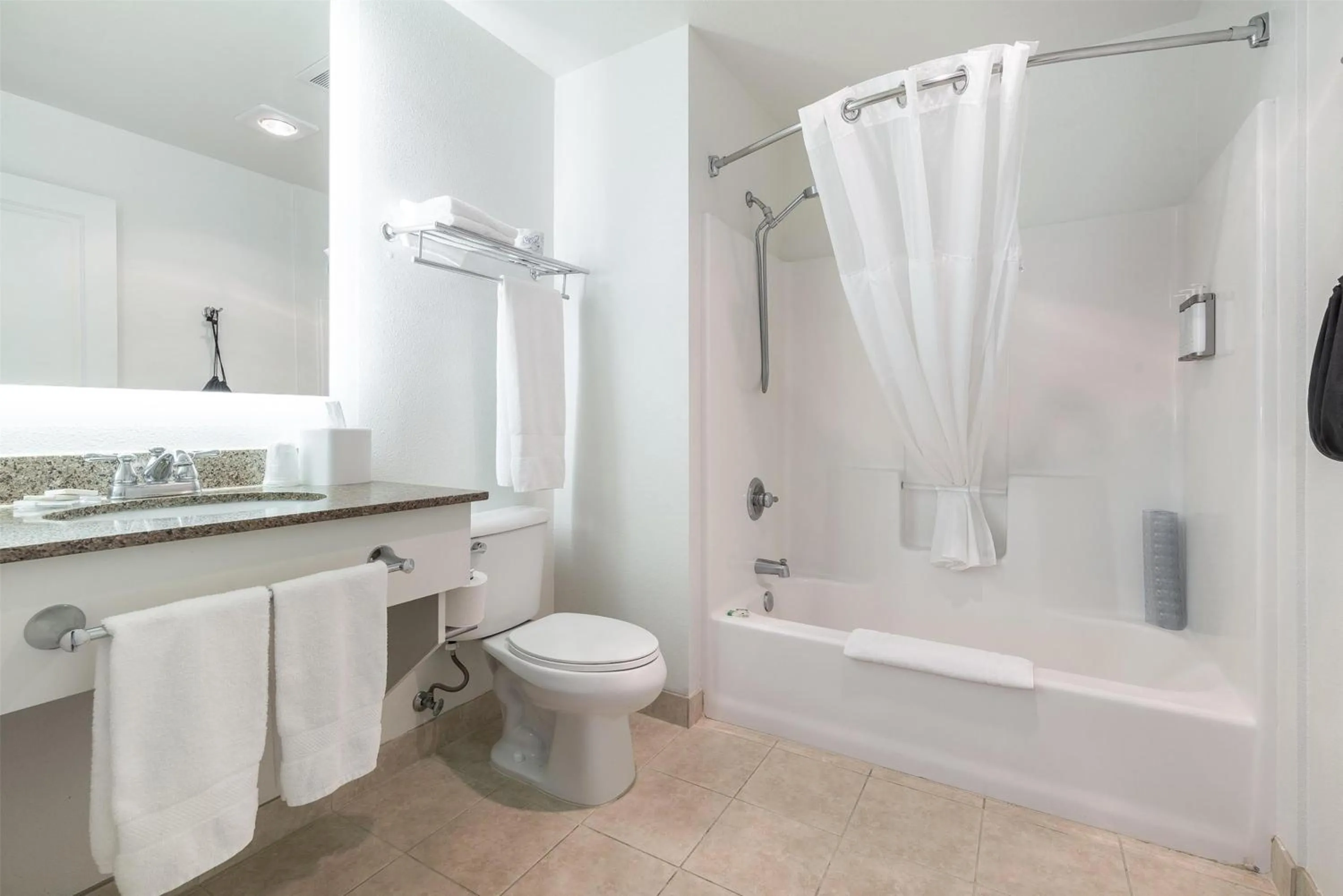 Bathroom in Marshall Suites Bainbridge Island, SureStay Collection by BW