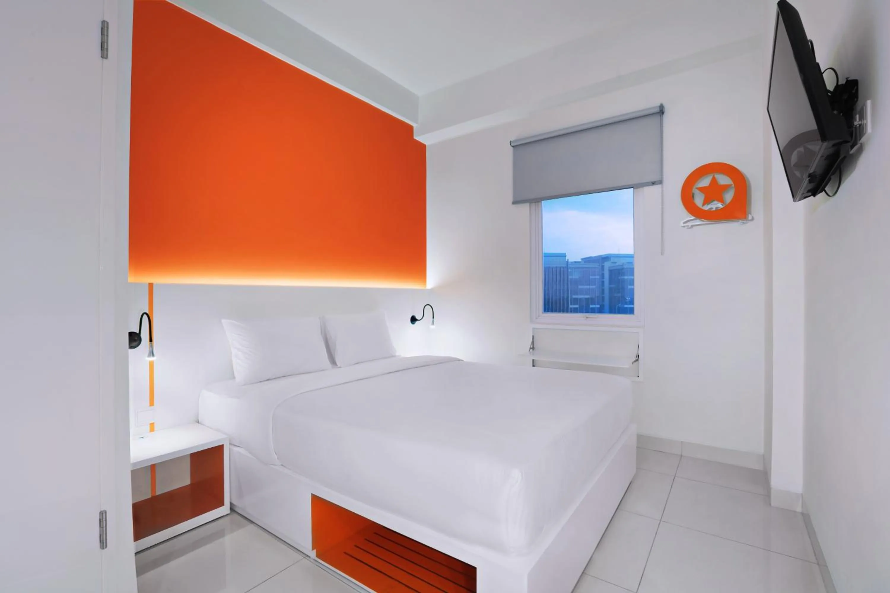 Bed in Starlet Hotel Jakarta Airport