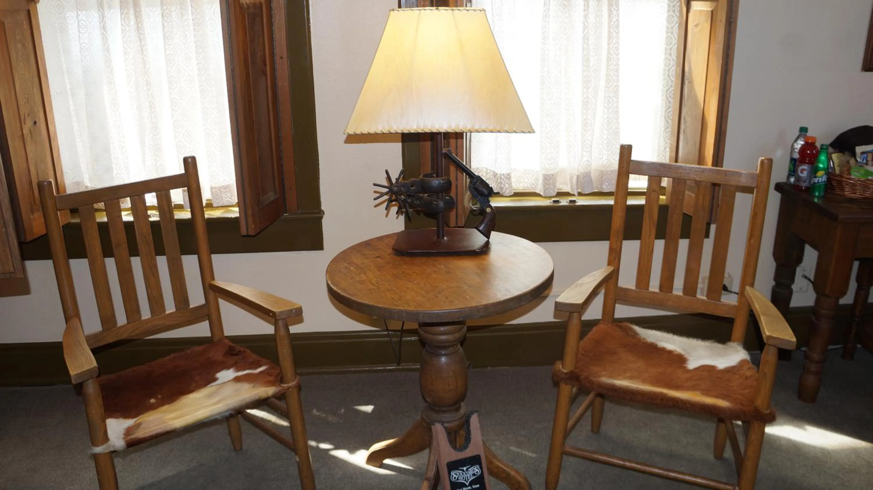 Seating area in Stockyards Hotel