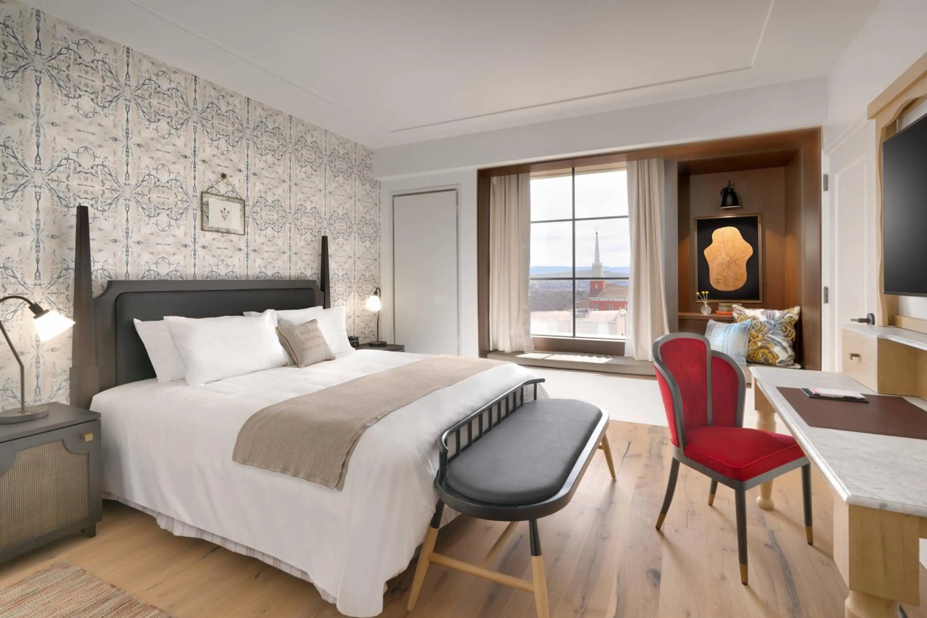 Photo of the whole room, Bed in The Advenire, Autograph Collection